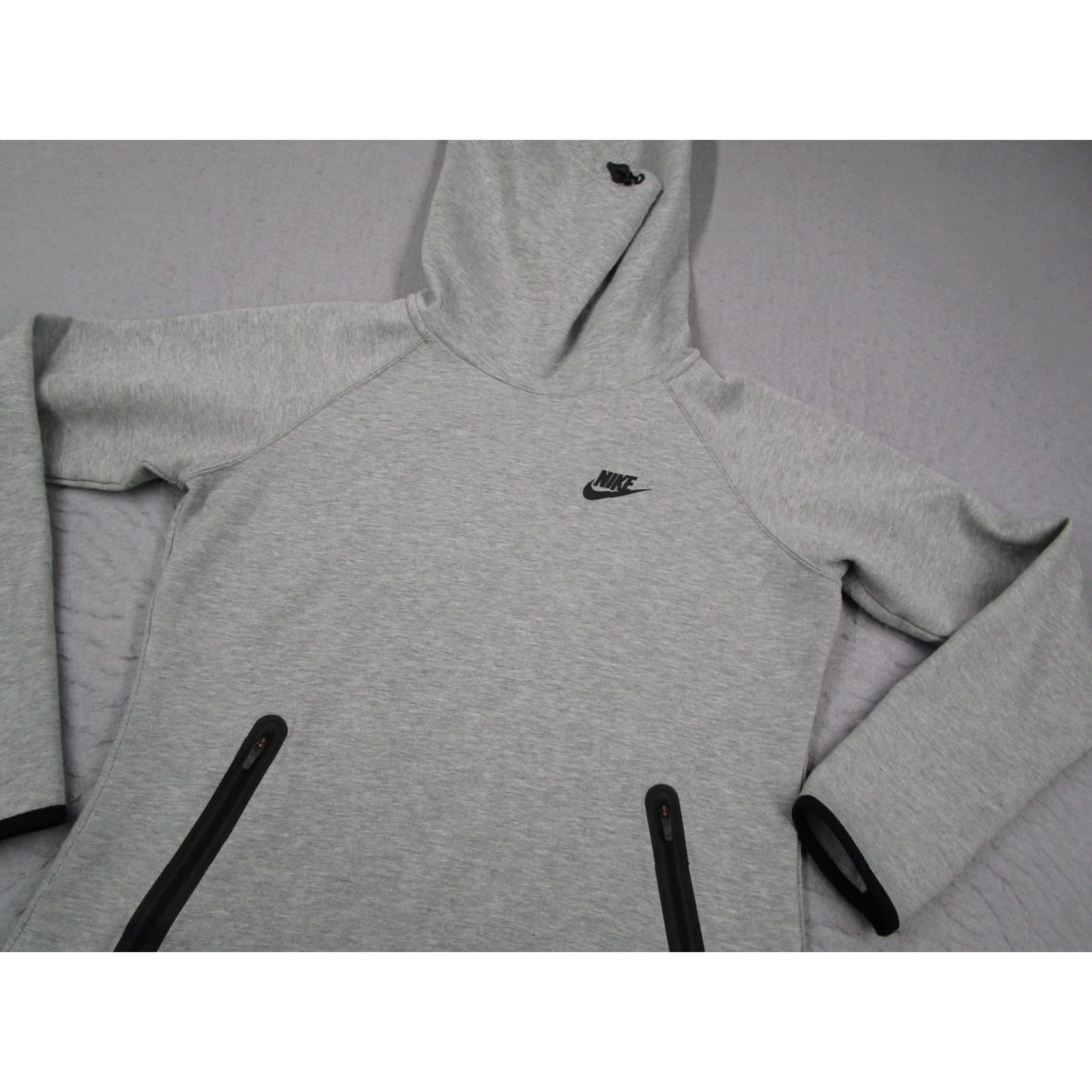 Nike Nike Hoodie Womens Small Gray Tech Fleece Cowl Neck Zip Pockets 559824-063 Size S / US 4 / IT 40 - 2 Thumbnail