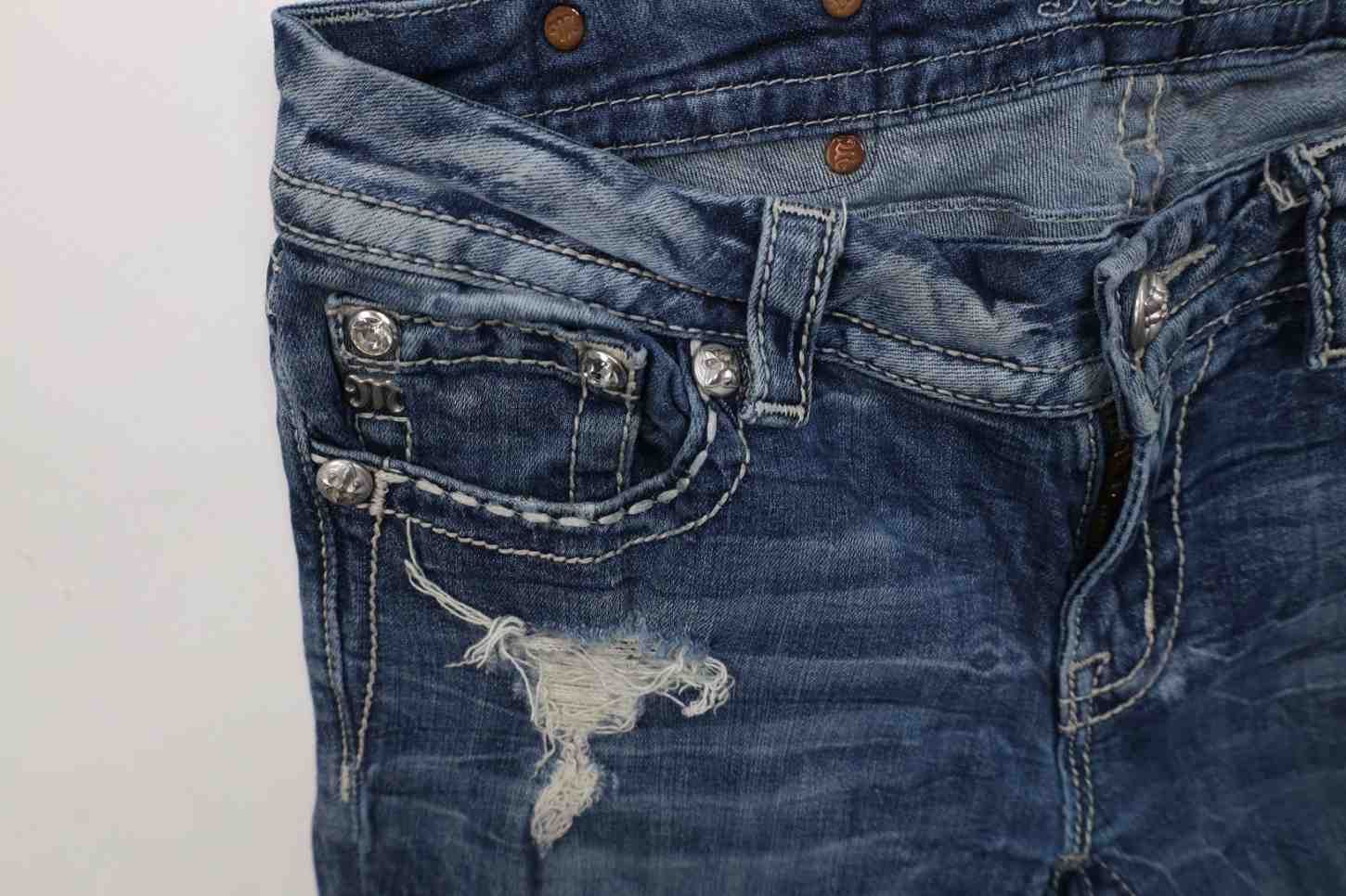 Miss Me Miss Me Stretch Signature Rise Boot Flared Denim Jeans Size 29" - 6 Thumbnail