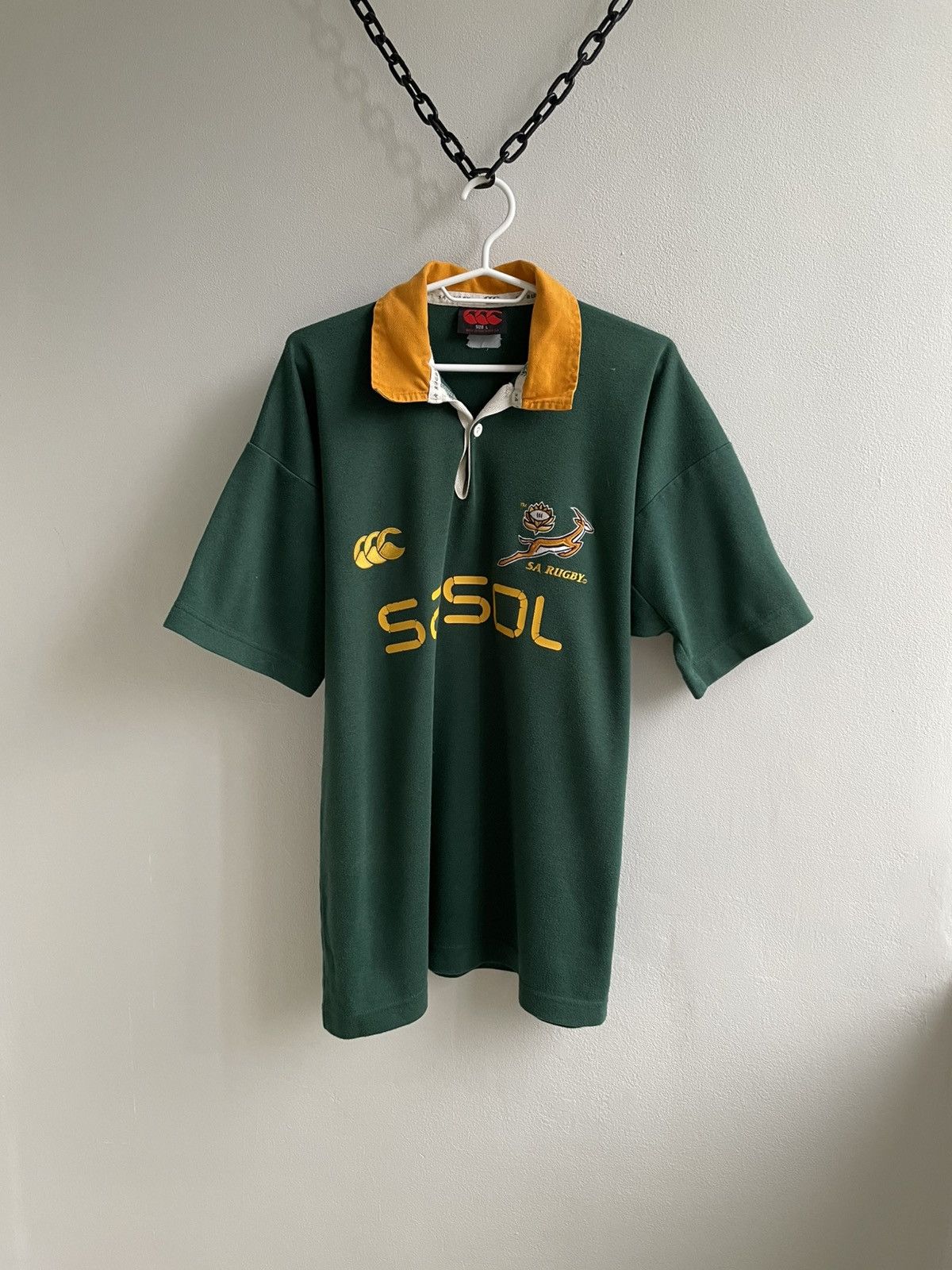 Vintage Vintage South Africa Canterbury Rugby Union Jersey National Size US L / EU 52-54 / 3 - 1 Thumbnail