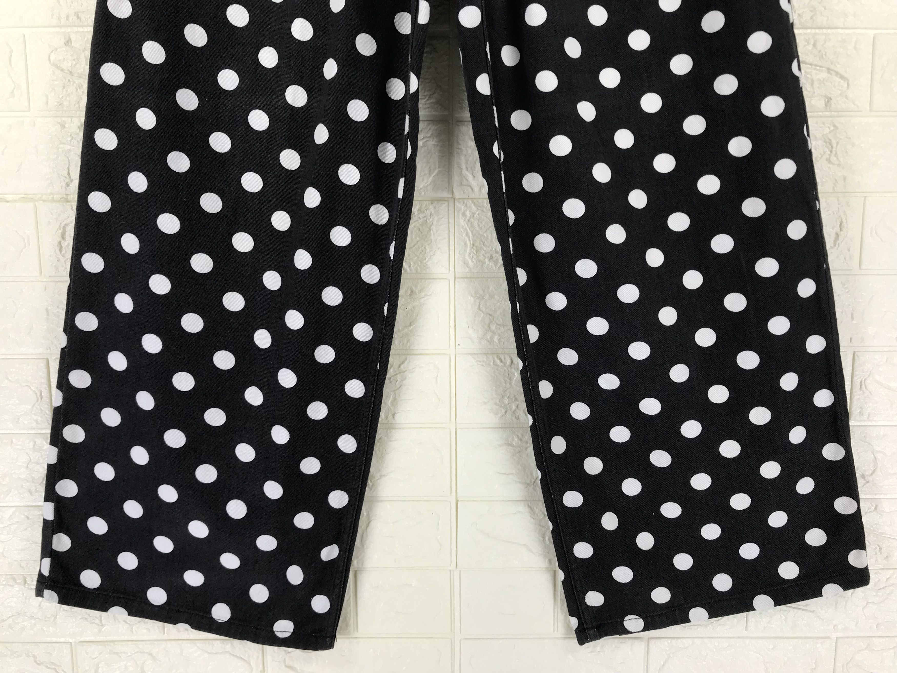 Japanese Brand Vintage Lucy & Yak Polkadot Crazy Baggy Jeans Size US 30 / EU 46 - 3 Thumbnail