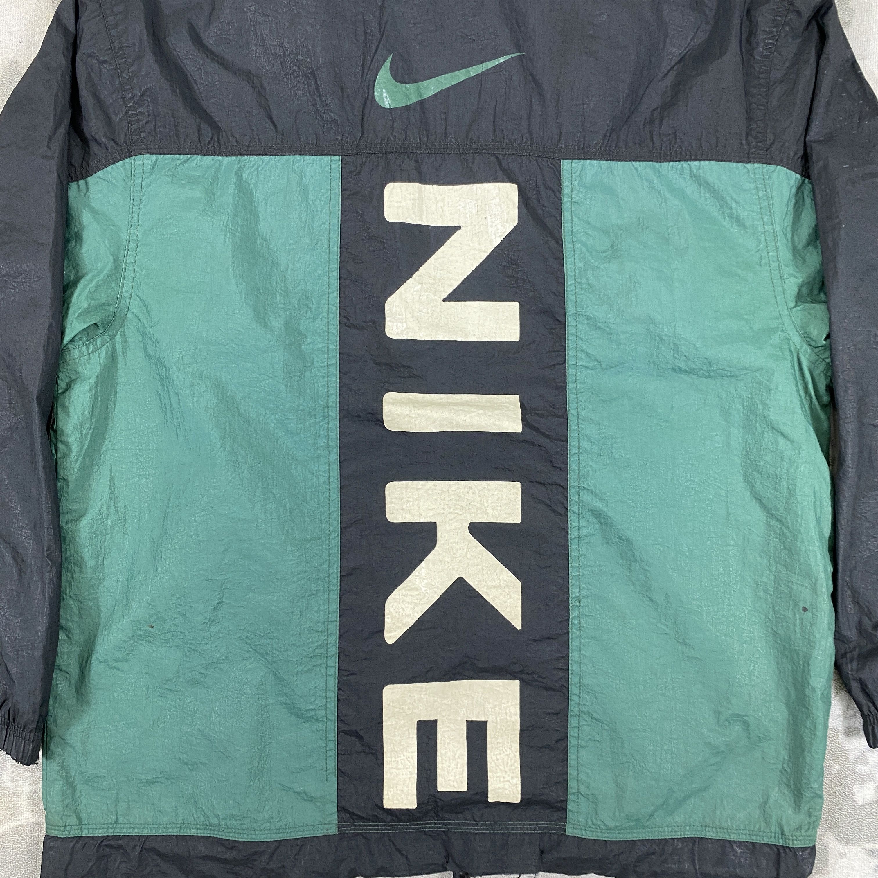 Japanese Brand Vintage Nike Distressed Windbreaker Puffer Jacket- J374 Size ONE SIZE - 12 Thumbnail