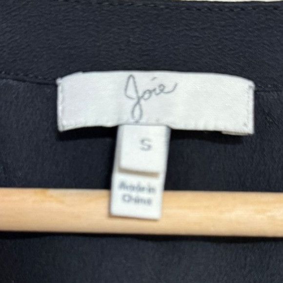 Joie Joie Women’s Black Button-Front Blouse Size S Size S / US 4 / IT 40 - 3 Thumbnail