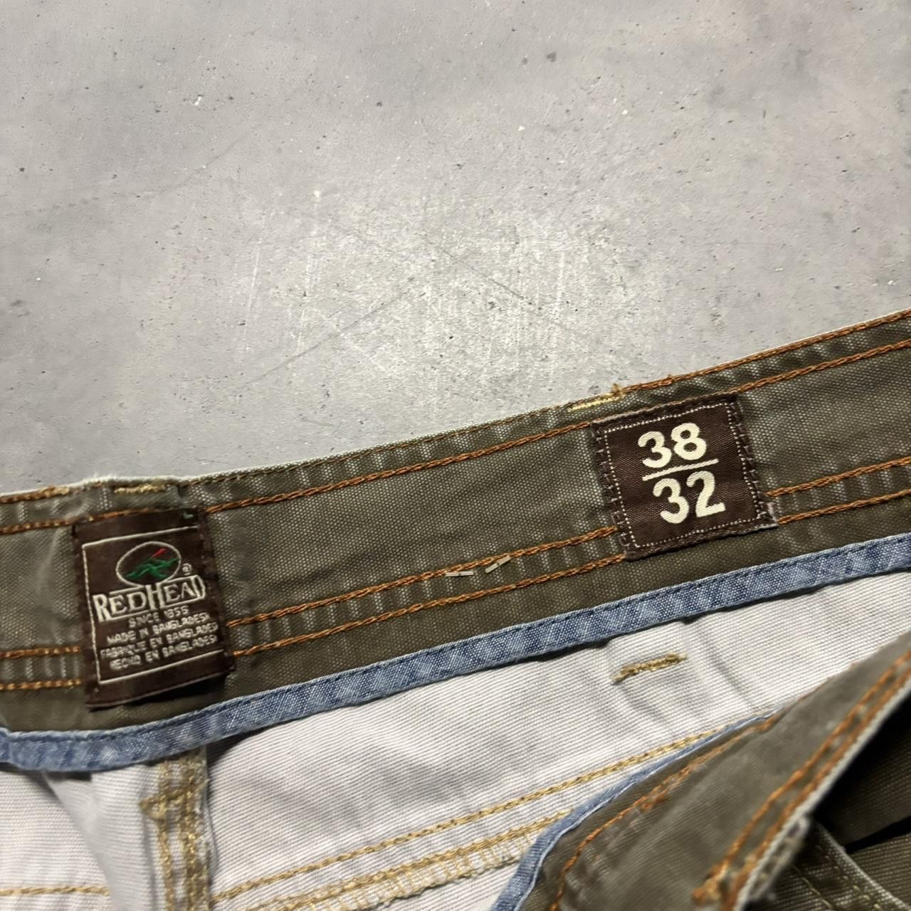 Japanese Brand × Vintage Crazy Vintage Y2K/2000s Khaki Earth Tone Skater Pants! Size US 38 / EU 54 - 8 Thumbnail