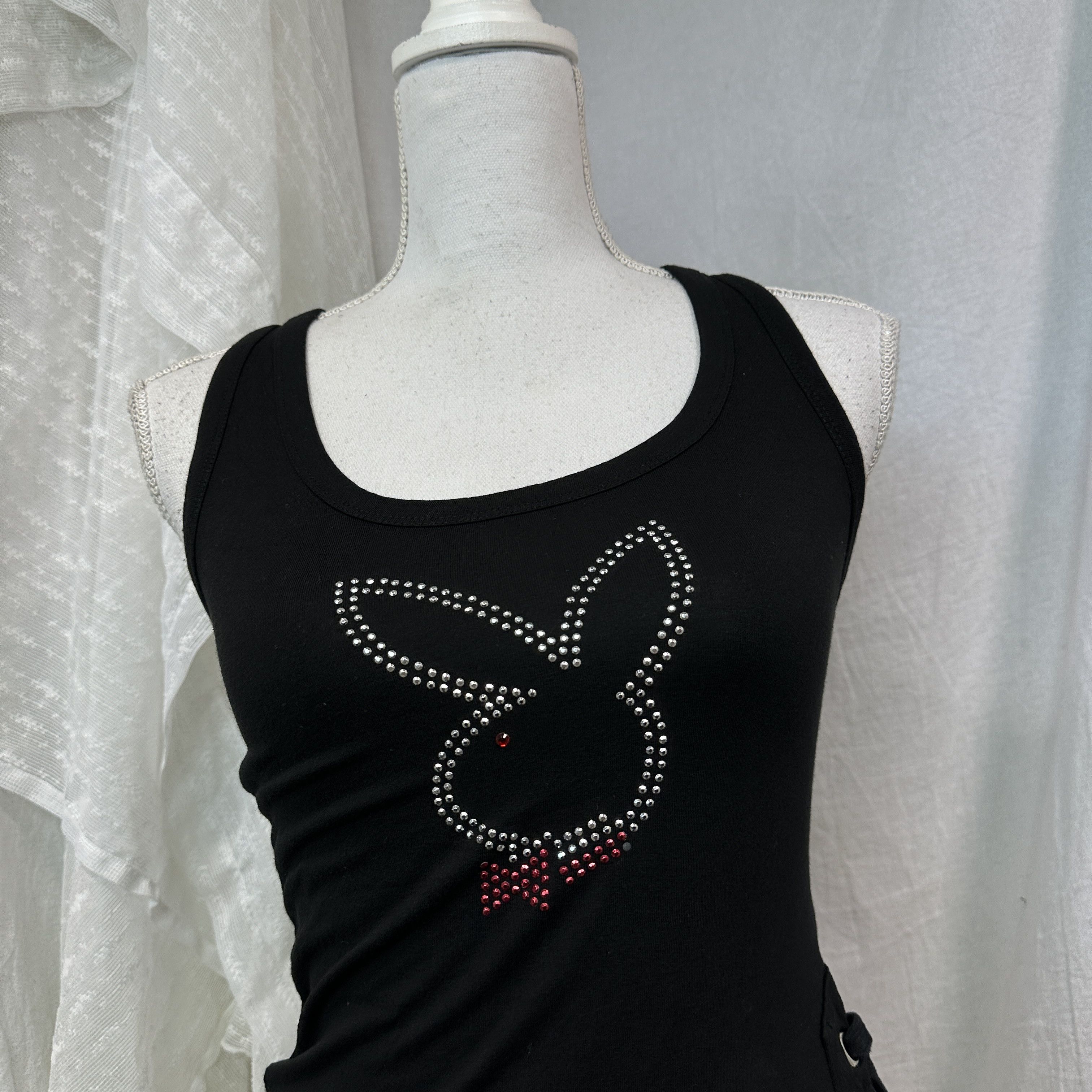 Playboy Vintage Avant Garde Playboy Rhinestones Top Y2K Size S / US 4 / IT 40 - 7 Thumbnail