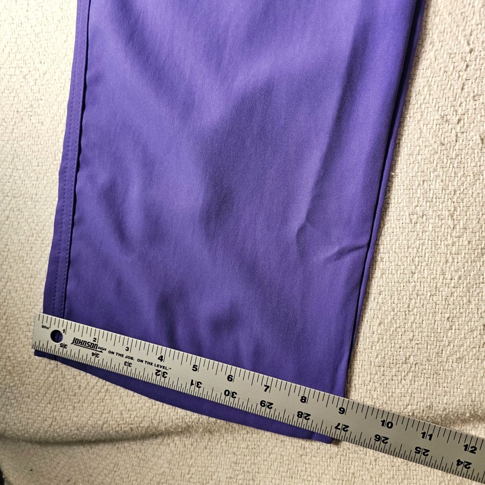 Vintage WonderWink Uniform Scrub Pants 5225 XS Women Purple Easy Fit No-Roll Knit Waist Knit Waistband Scrub Pants Women XS Purple Size 26" / US 2 / IT 38 - 7 Thumbnail