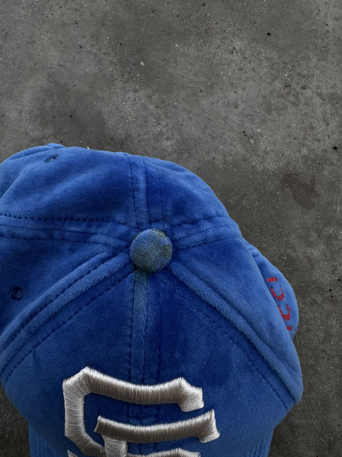 Designer × Gucci × MLB Gucci x MLB velvet velour cap, rare piece Size ONE SIZE - 3 Thumbnail