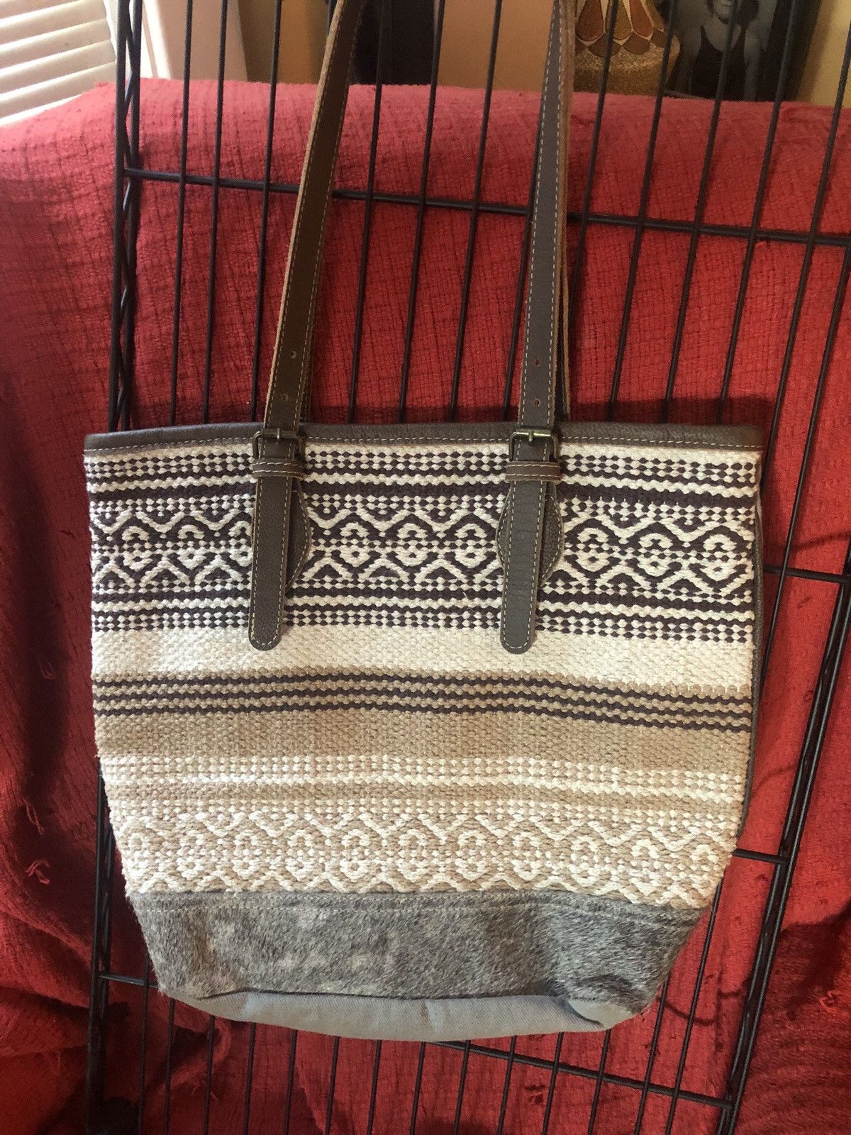 Other Myra Bag Rhombus Pattern Weekender Upcycled Tote Size ONE SIZE - 1 Thumbnail