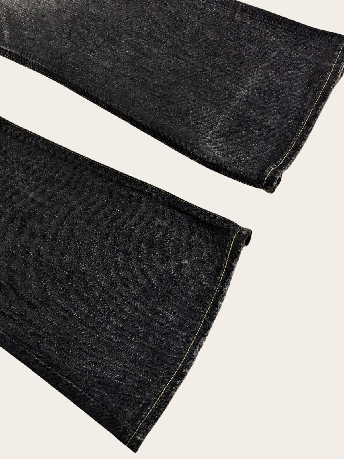 Edwin Japan Black Edwin Blue Trip Flared Distress Jeans Size US 30 / EU 46 - 5 Thumbnail