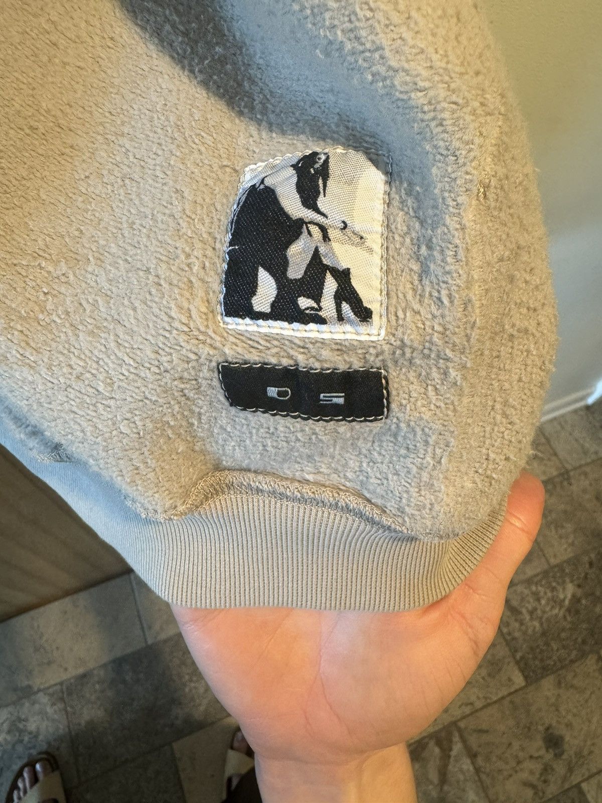 Rick Owens Drkshdw Lambskin sleeve hoodie Size L / US 10 / IT 46 - 7 Thumbnail