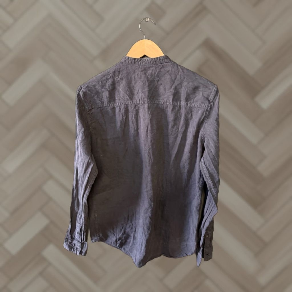 Zara Zara Mens Blue Long Sleeve Henley Shirt Size S Size US S / EU 44-46 / 1 - 1 Thumbnail