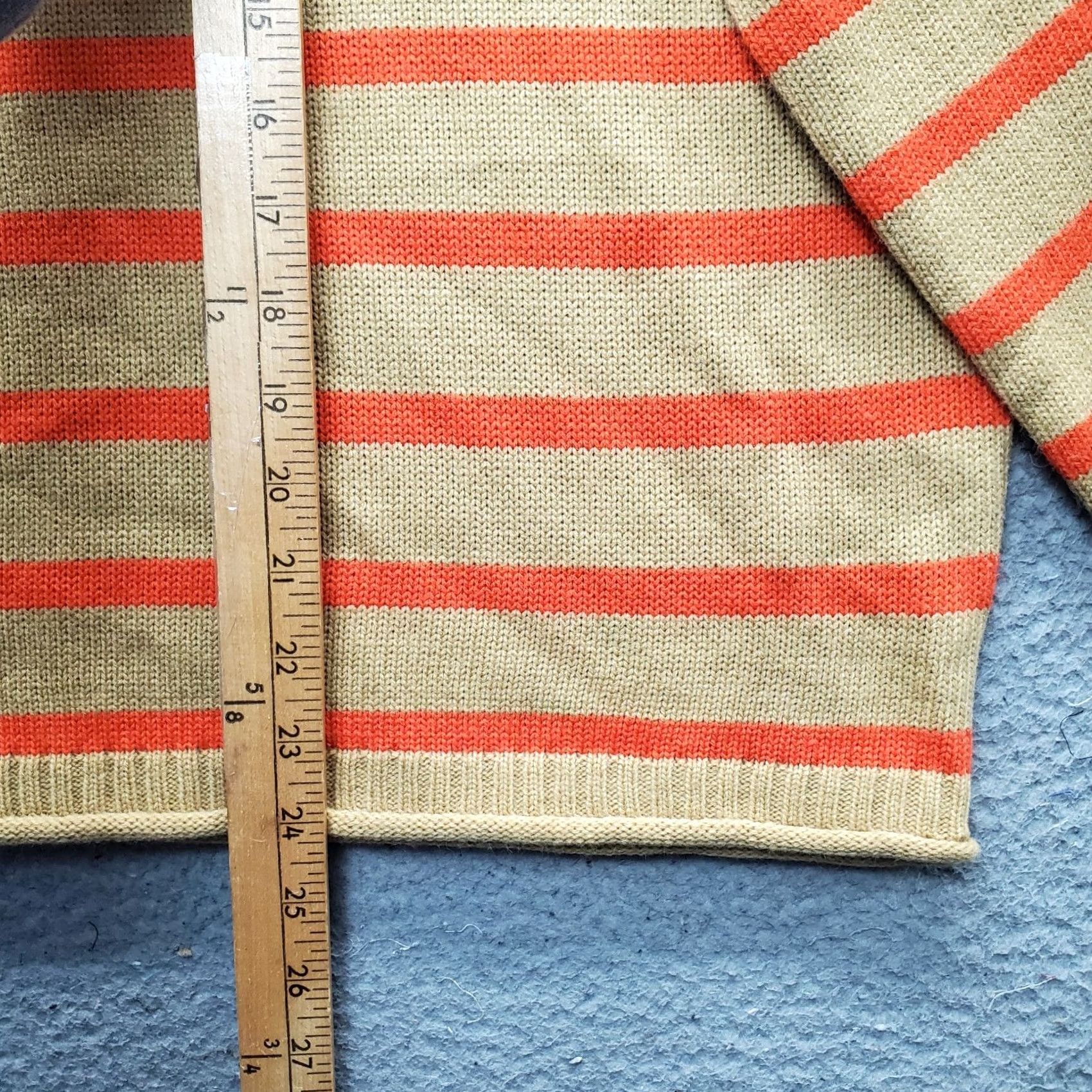 Vintage Wishlist Sweater Womens L Raglan Sleeve Multi Striped Knit Pullover Crew Neck - Casual Winter Fall Knitwear Size L / US 10 / IT 46 - 3 Thumbnail
