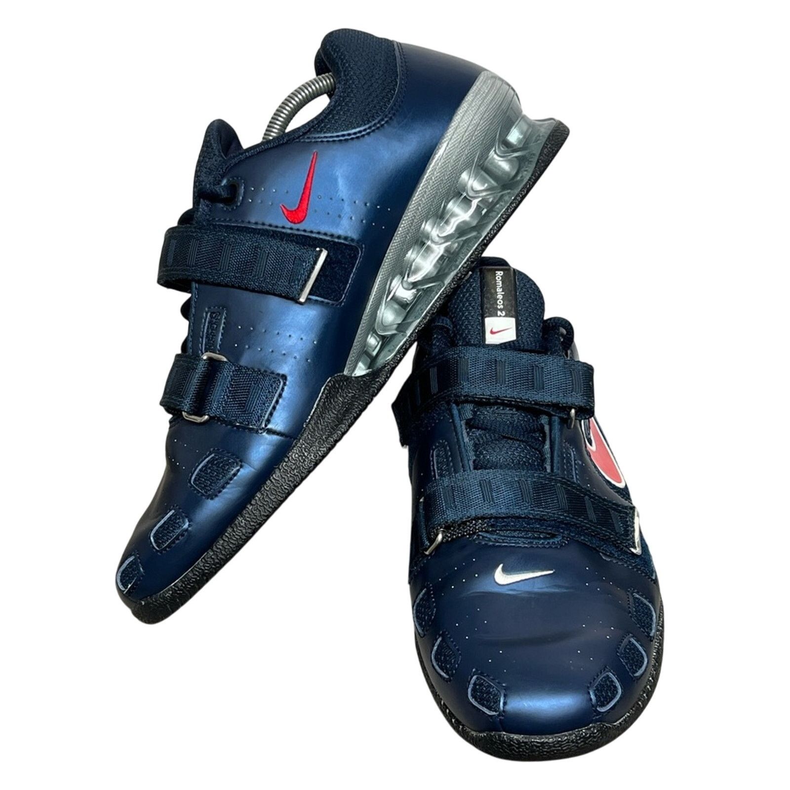 Nike Romaleos 2 Obsidian Blue Red Weightlifting Shoes SAMPLE