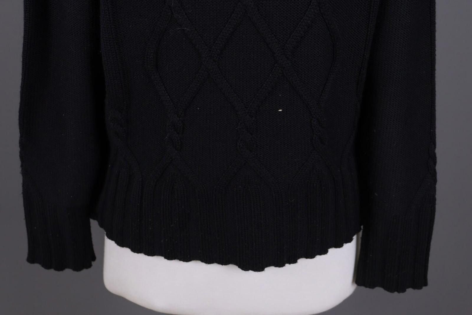Carlo Colucci Carlo Colucci Black Wool Embroidered Knit Sweater Size 40 Size M / US 6-8 / IT 42-44 - 12 Thumbnail