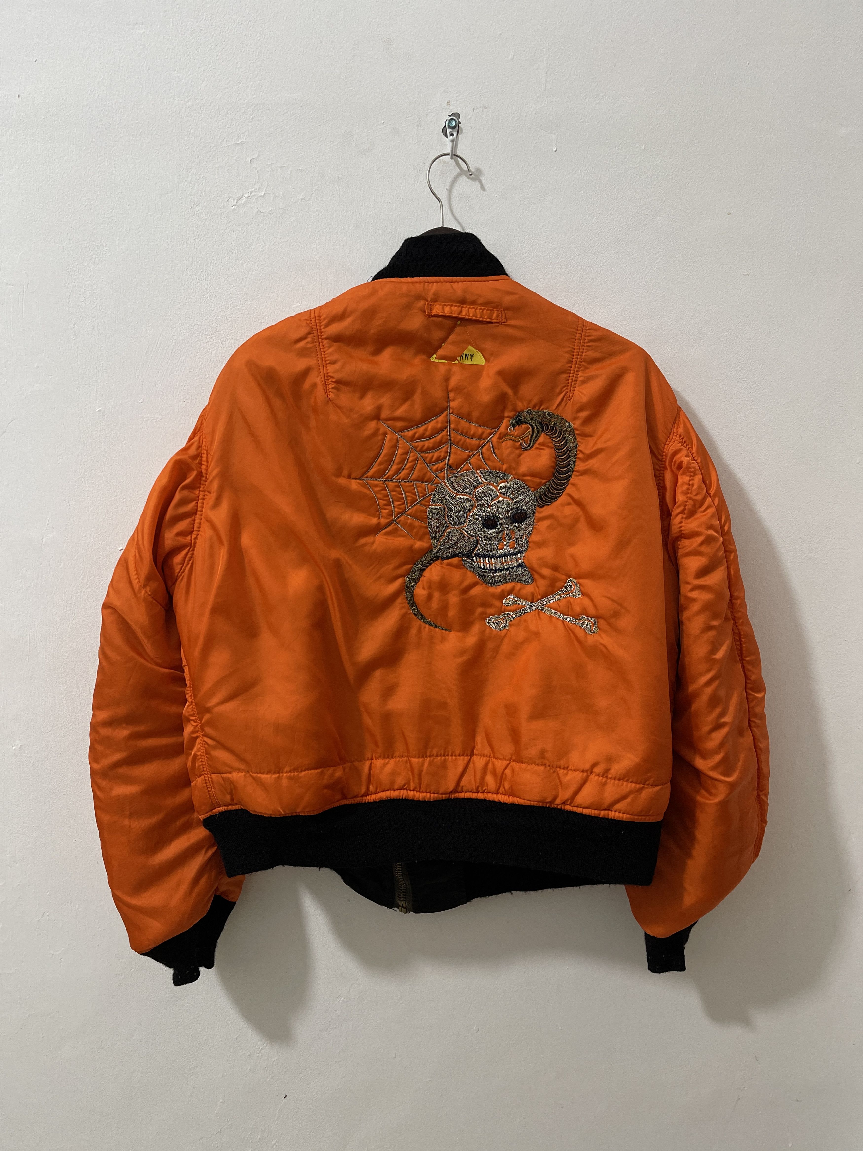 Vintage 2000s JOHN'S BY JOHNNY Archive Skull & Snake Bomber Jacket Size US XL / EU 56 / 4 - 11 Thumbnail