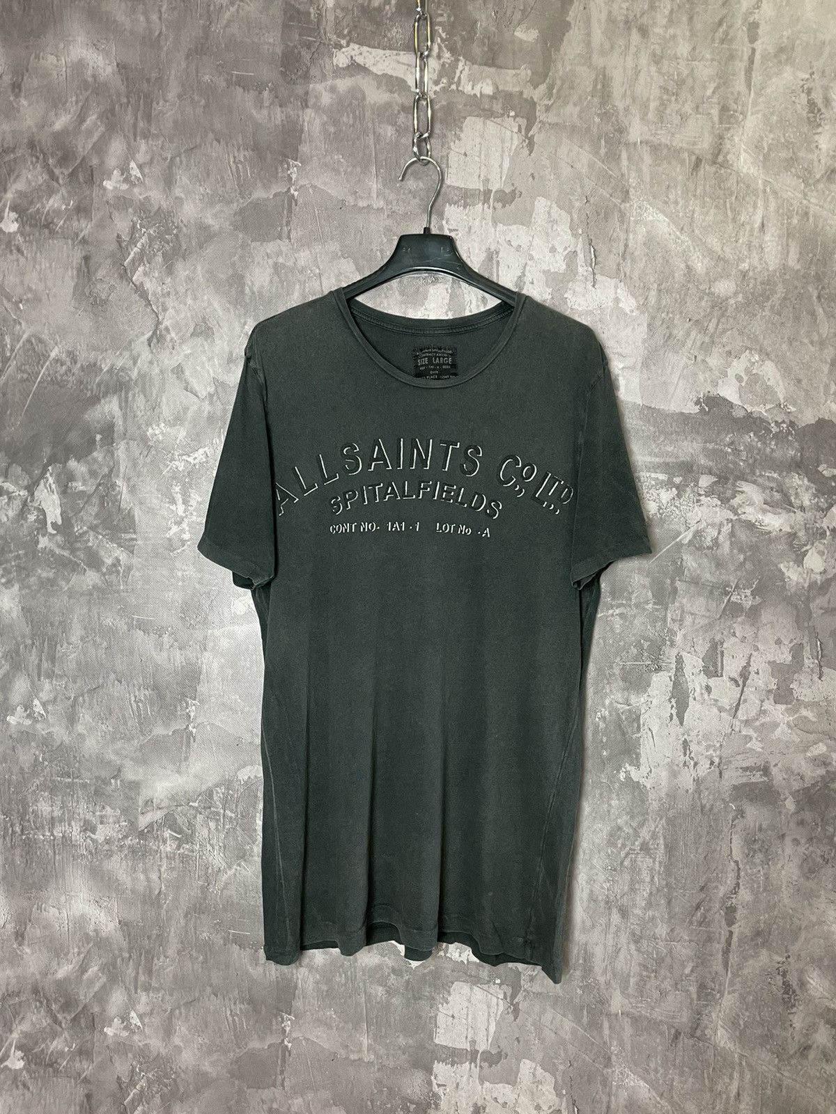 Allsaints × Vintage Allsaints big logo black t-shirt avant garde Size US L / EU 52-54 / 3 - 1 Thumbnail