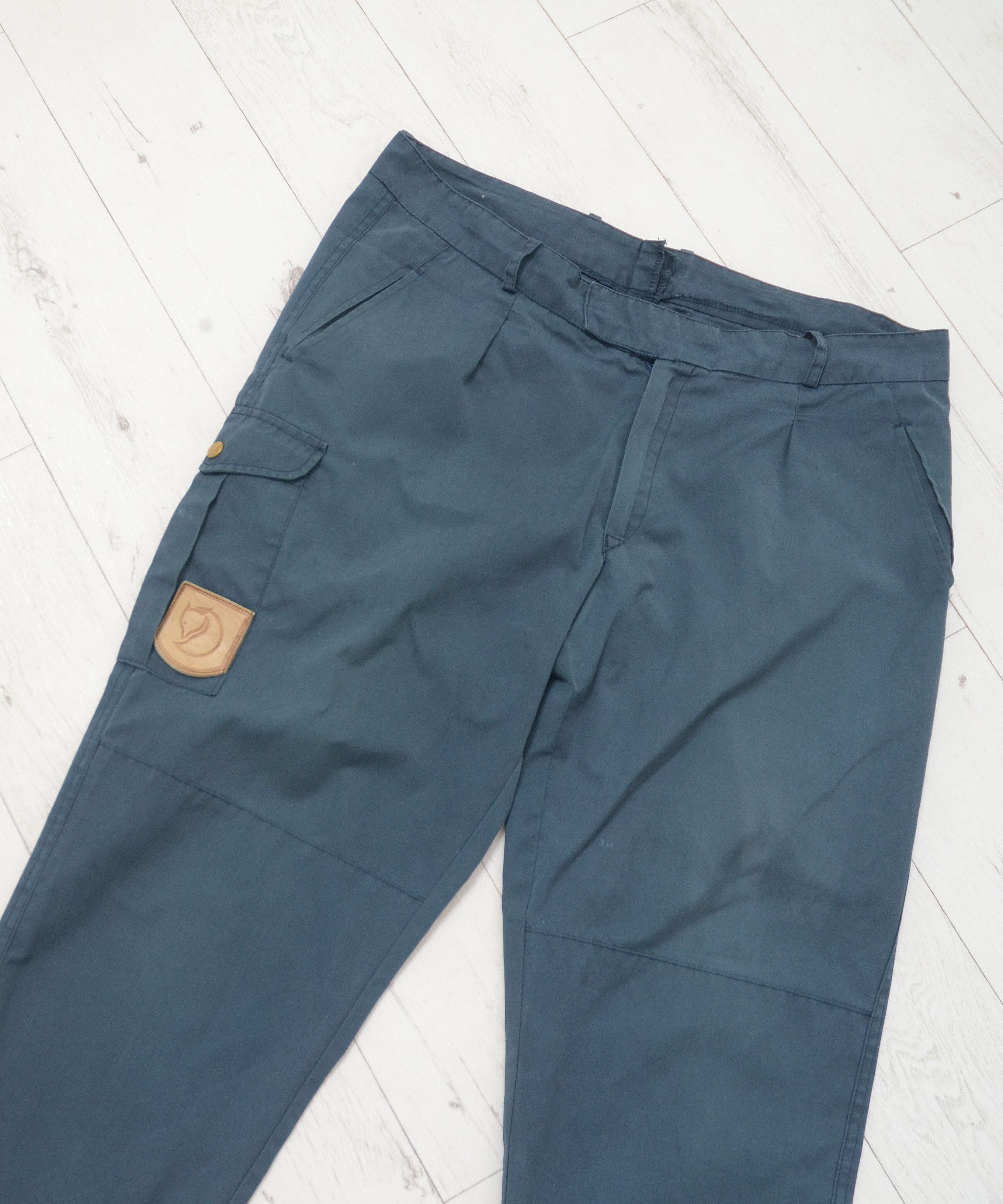 Fjallraven × Vintage Fjallraven 90s Vintage Cargo Pant Blue Outdoor Workwear Size US 38 / EU 54 - 3 Thumbnail