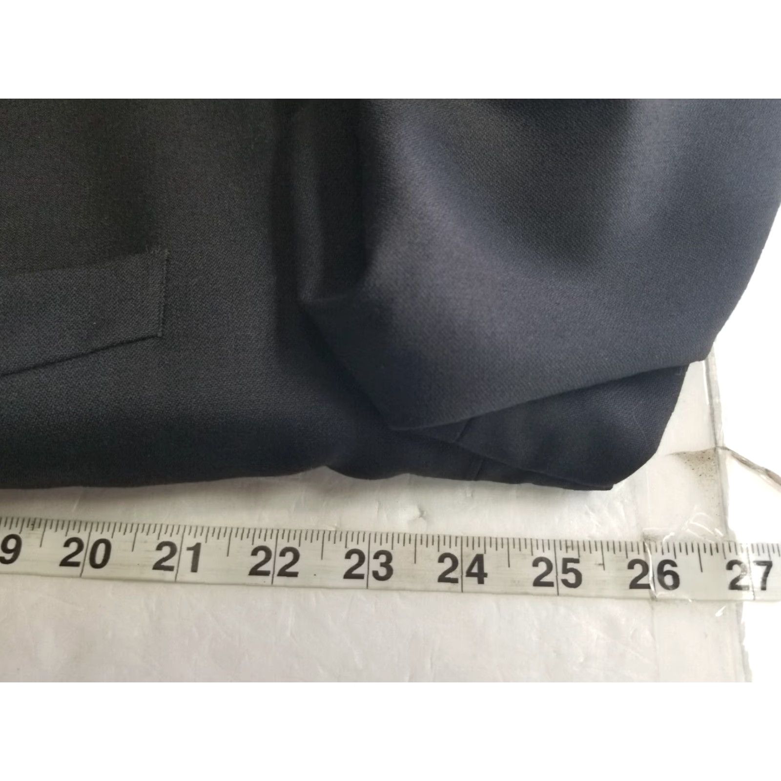 Calvin Klein Calvin Klein Blazer Mens 46L Black 100% Wool Wool Suit Sport Coat Jacket 3 Button Cardigan? Size 46R - 4 Thumbnail