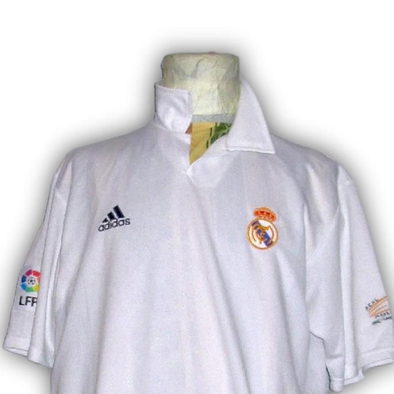 Adidas Real Madrid 2001 2002 Anniversary Home Shirt Jersey Size US L / EU 52-54 / 3 - 1 Thumbnail
