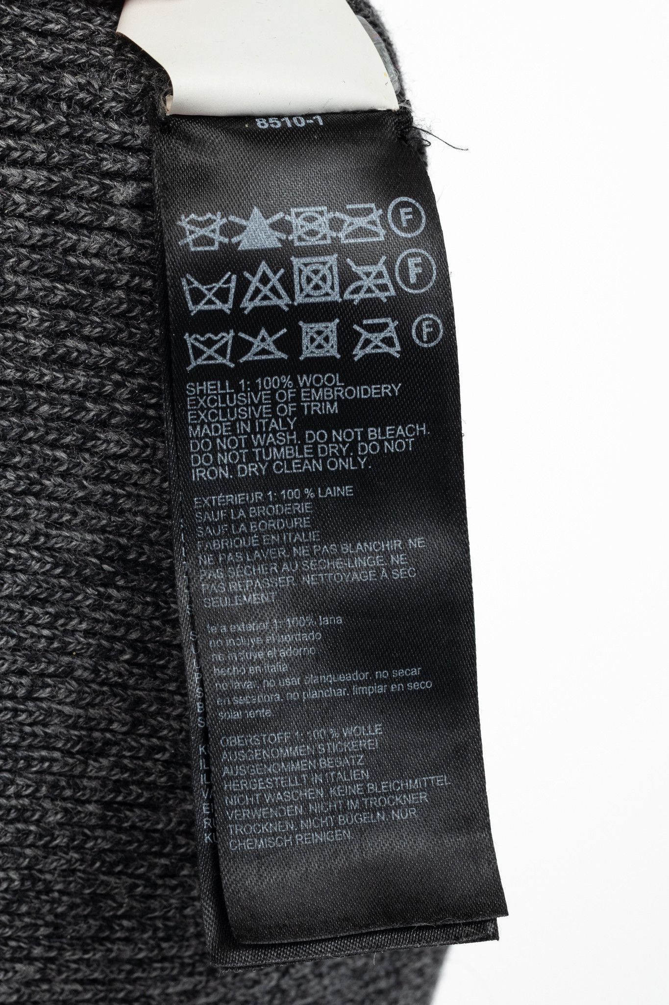 Canada Goose Canada Goose Arctic Black Heather Wool Logo Toque Size ONE SIZE - 8 Thumbnail