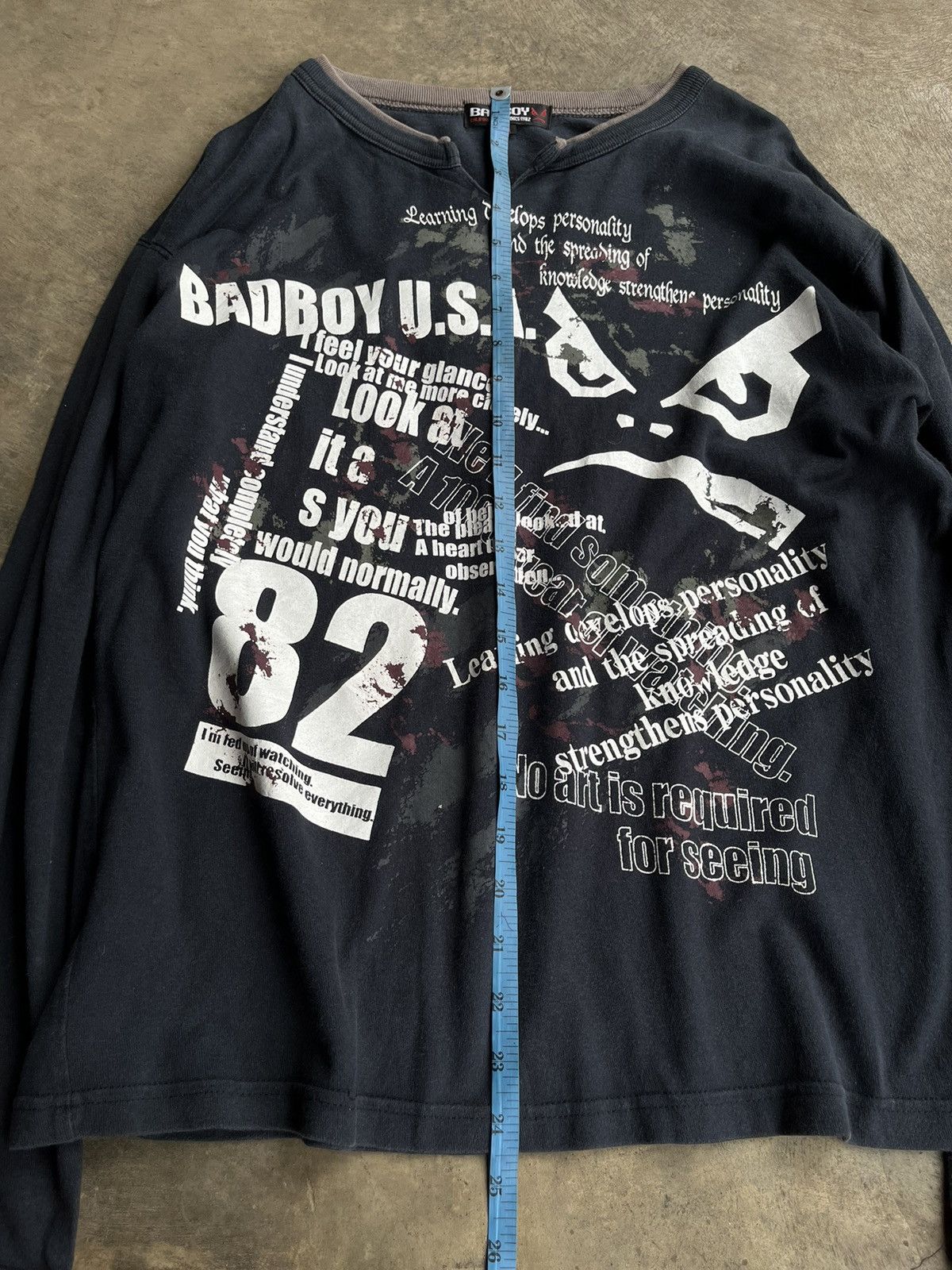 KMRii 2000s JAPANESE BADBOY POEM DOUBLE LAYER GOTHIC PUNK STYLE Size US M / EU 48-50 / 2 - 10 Thumbnail