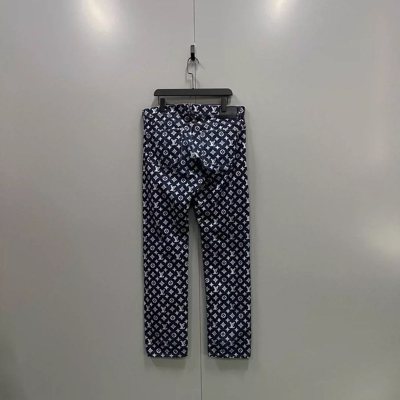Louis Vuitton Louis Vuitton Blue Monogram Denim Pants -2505 Size US 36 / EU 52 - 2 Thumbnail