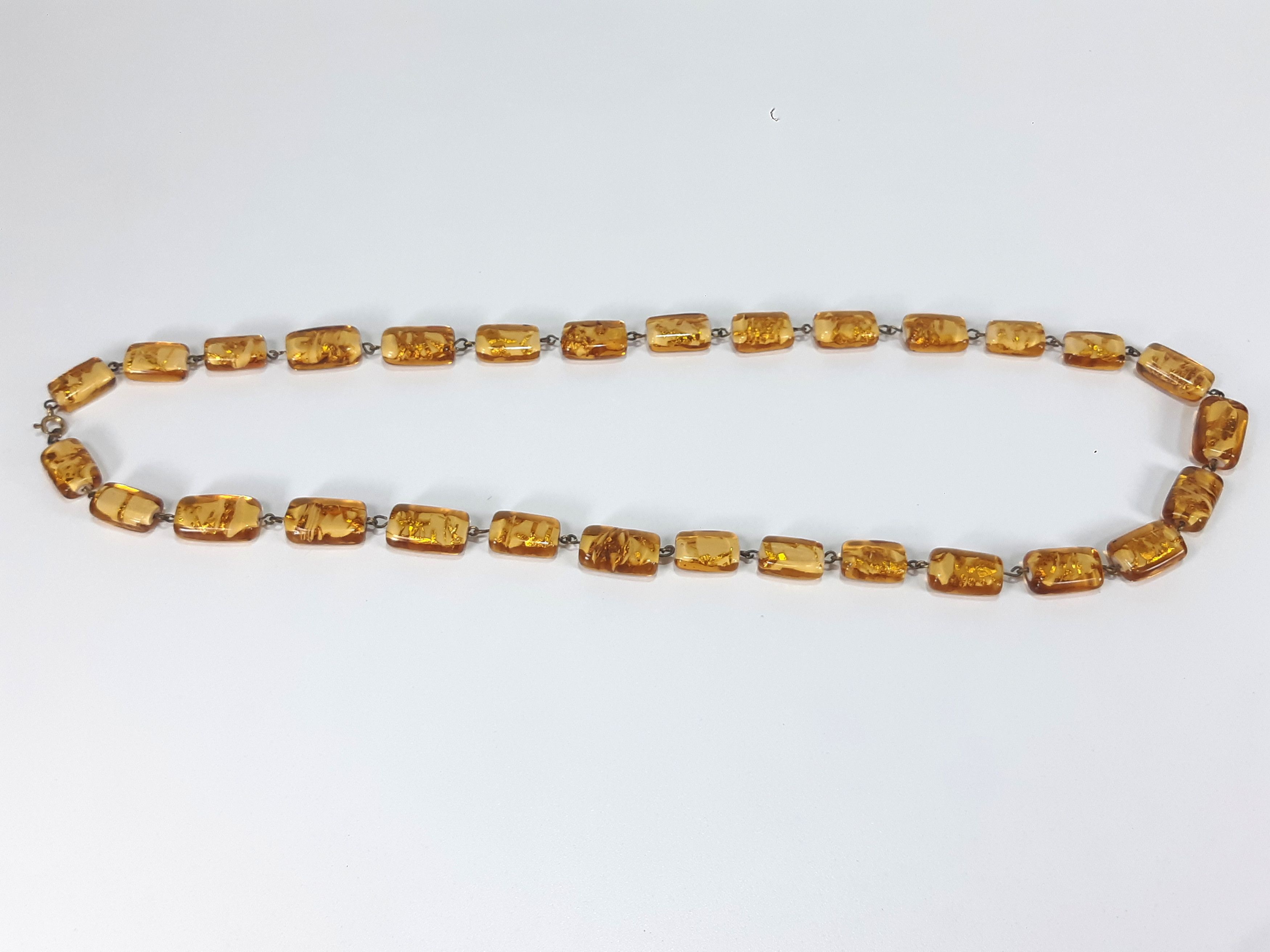 Other Vintage MURANO Gold Foil Beaded Necklace Size ONE SIZE - 4 Thumbnail