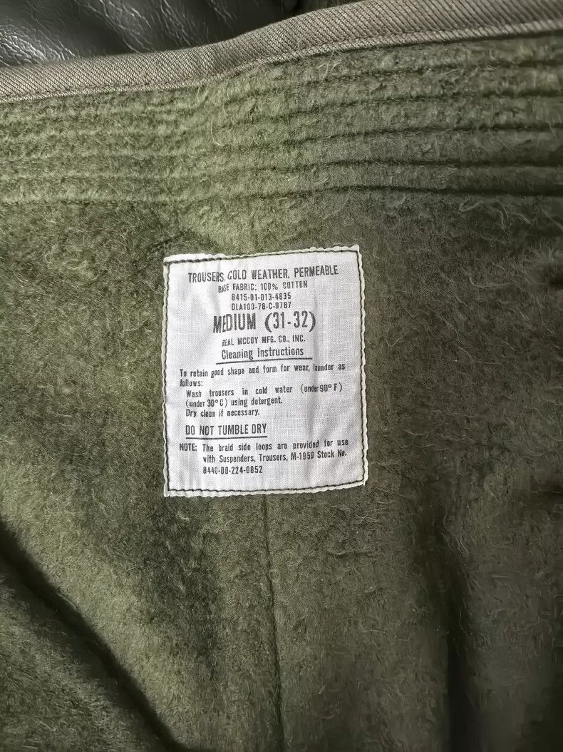 The Real McCoy's THE REAL McCOY'S Size MU.S.N. A-2 Deck Trousers, fleece mil Size US 27 - 5 Thumbnail