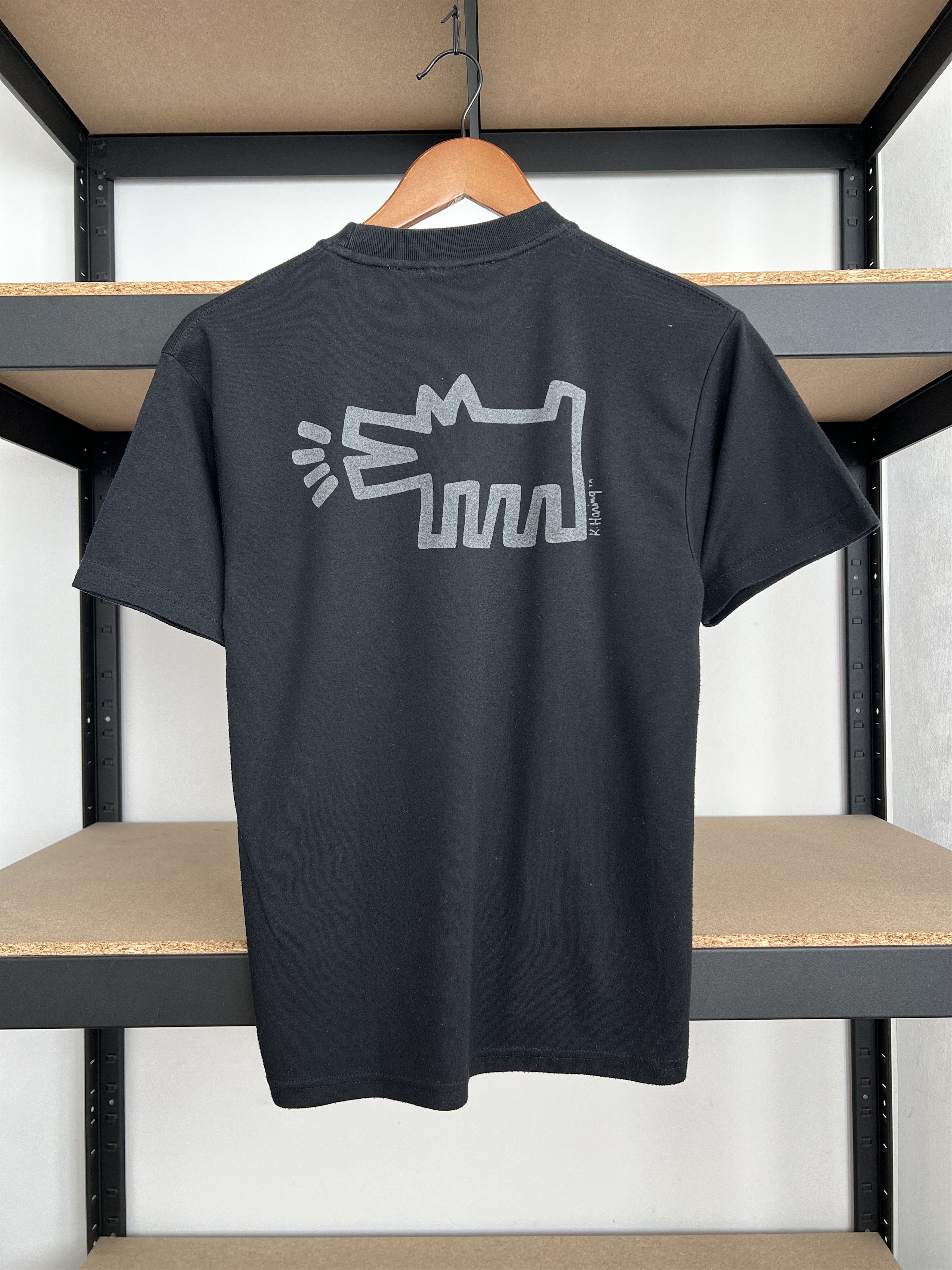 Arts & Science Vintage 90s Keith Haring Art Black T-shirt Size US S / EU 44-46 / 1 - 4 Thumbnail