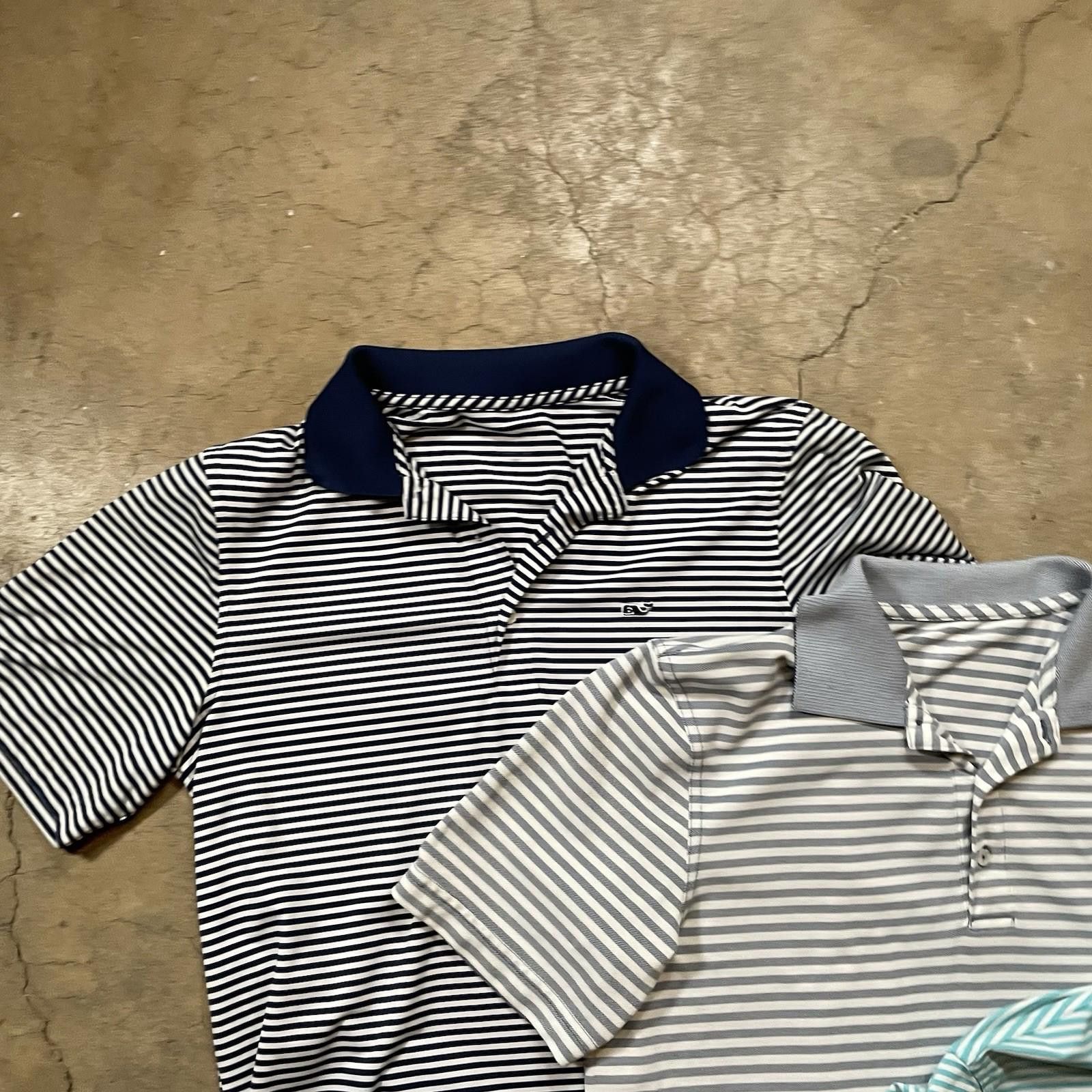 Vineyard Vines X3 Vineyard Vines Shirt Mens Polo Striped Stretch Golf Size US L / EU 52-54 / 3 - 5 Thumbnail