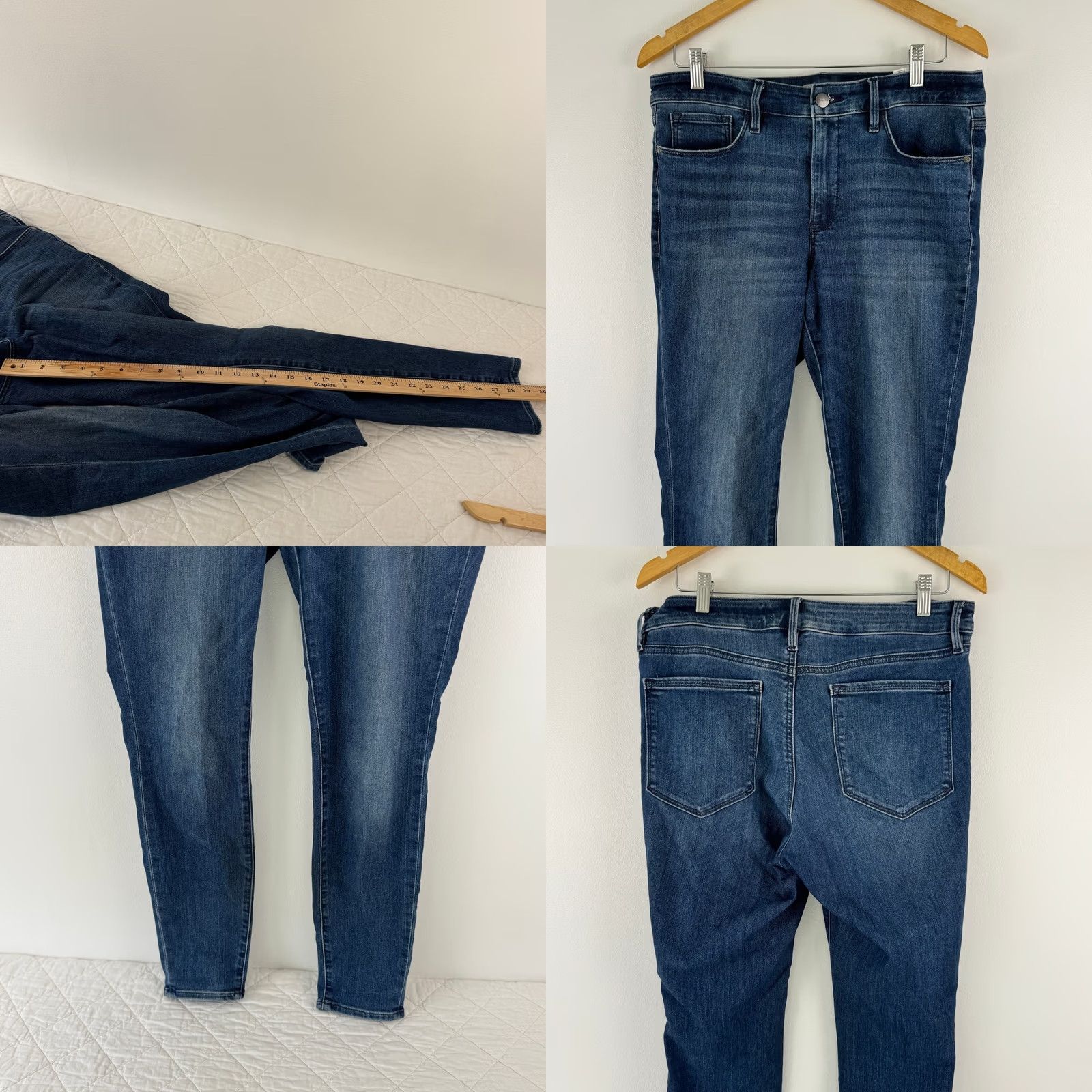 Athleta Athleta Sculpttek Ultra Skinny Ankle Jeans True Blue Size 12 RN 54023 Size 34" / US 12 / IT 48 - 8 Thumbnail