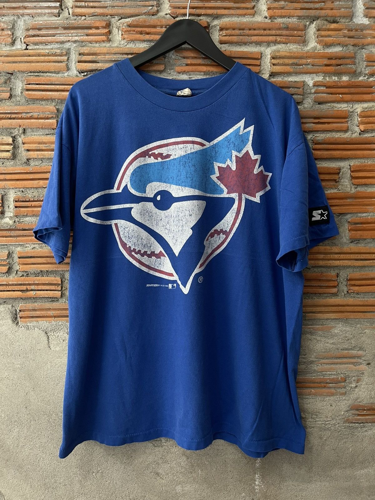 MLB VINTAGE 90s Starter Toronto Blue Jays Big Logo T-Shirt MLB Size US XL / EU 56 / 4 - 7 Thumbnail