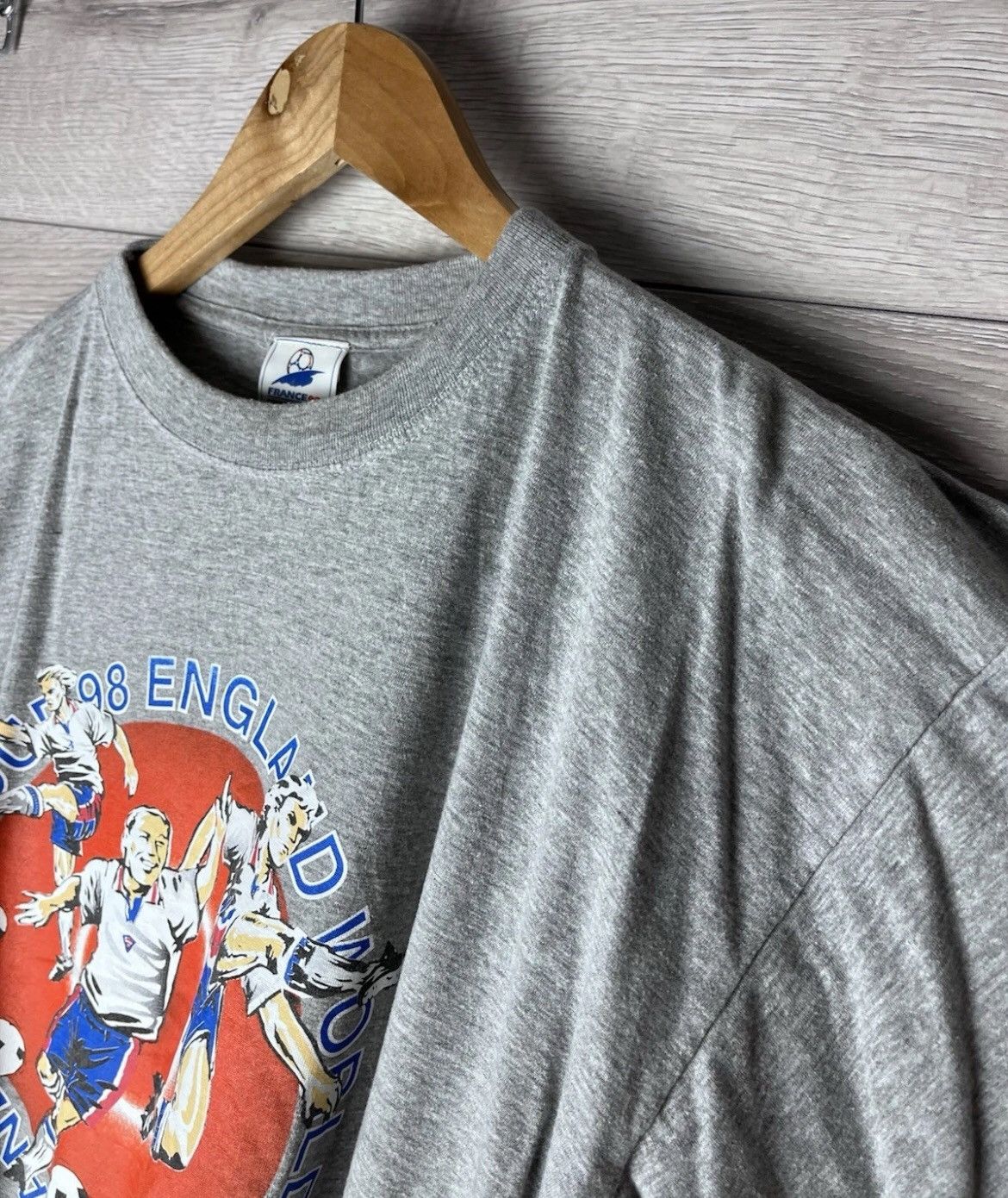 Other VINTAGE FAN-MERCH SHIRT FRANCE 98s SOCCER JERSEY SIZE M Size US M / EU 48-50 / 2 - 6 Thumbnail