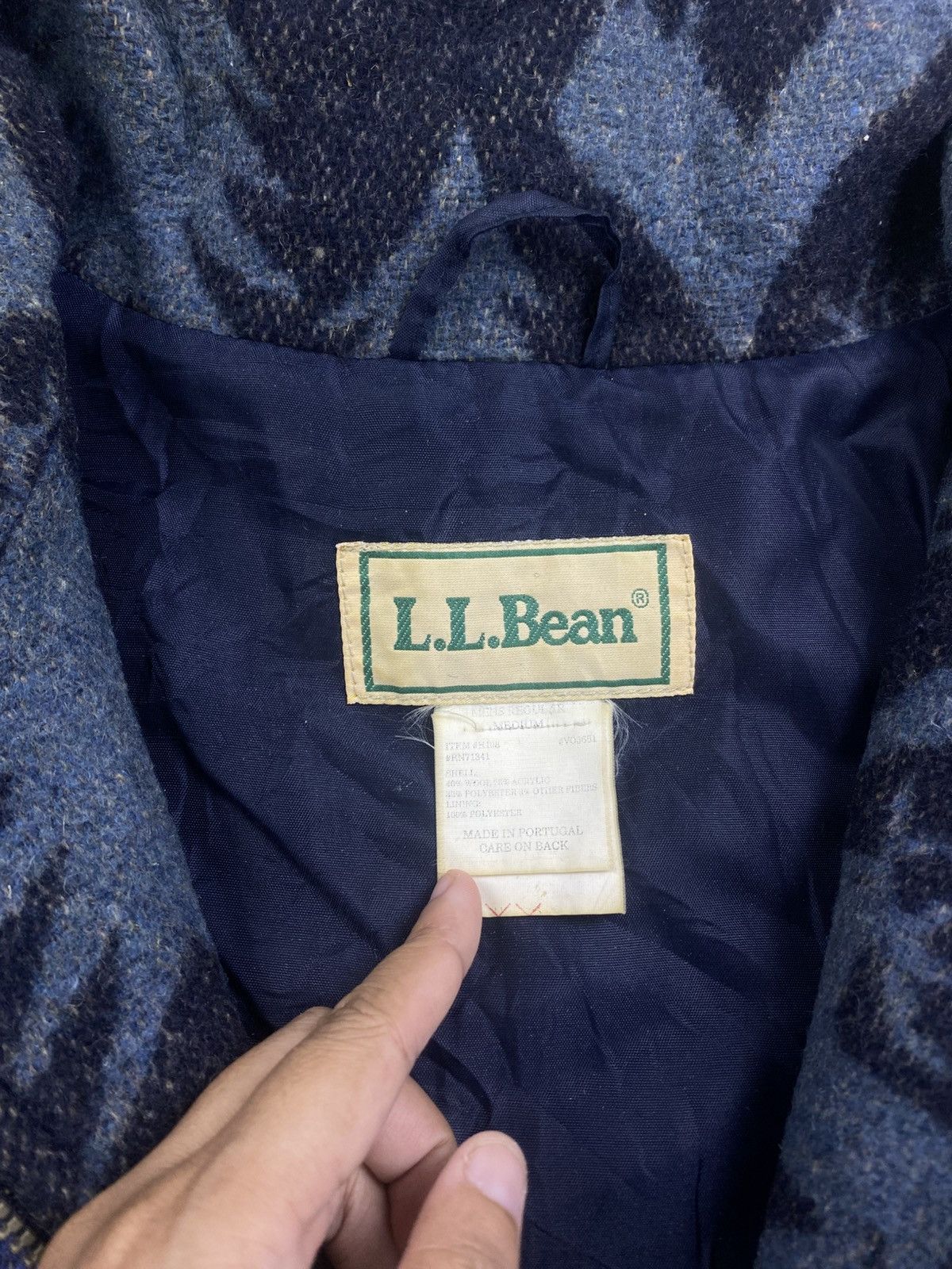 L.L. Bean Vtg 80s L.L.Bean Portugal Multicolour Ski Wool Navajo Jacket Size US M / EU 48-50 / 2 - 7 Thumbnail
