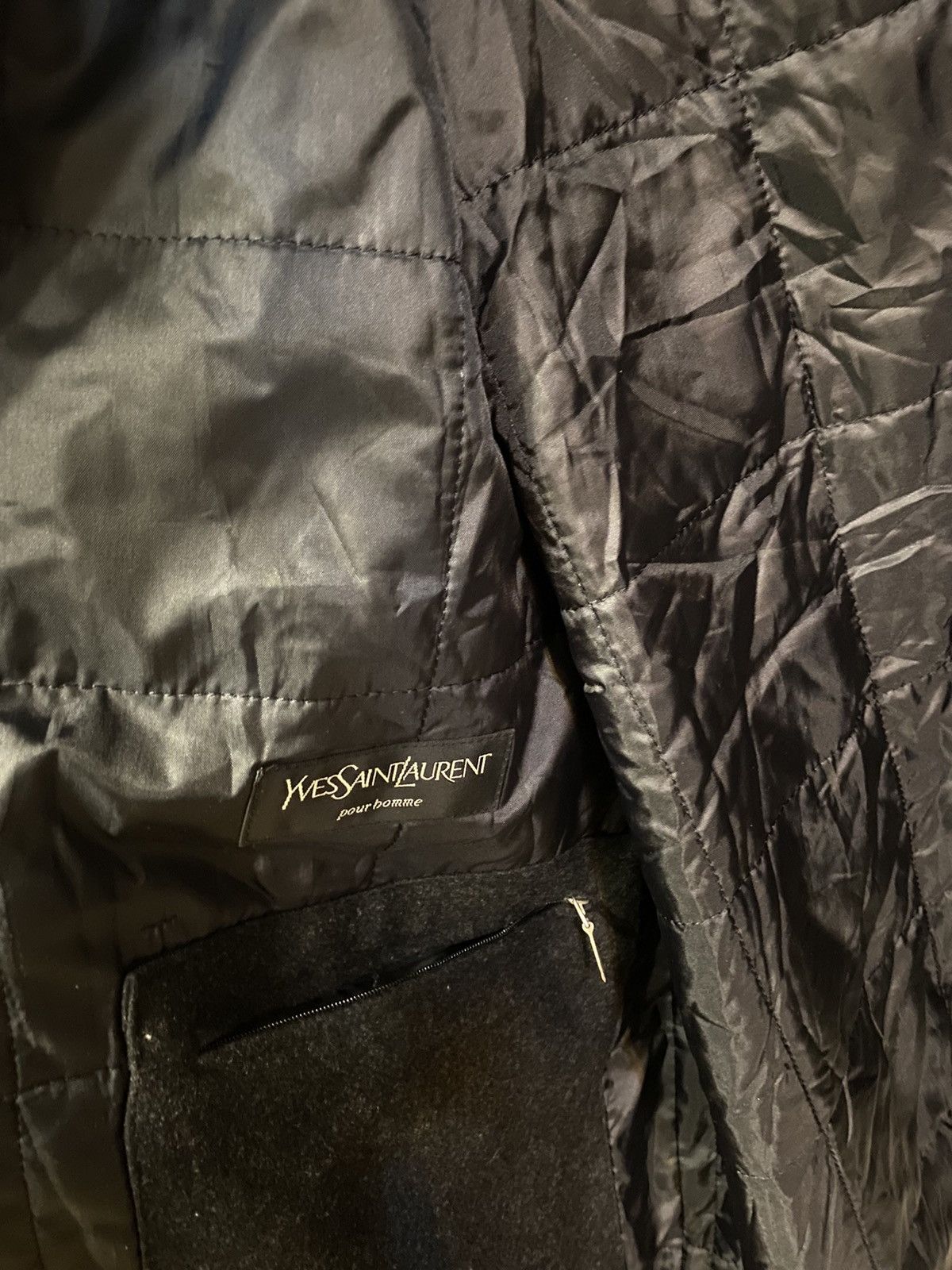 Yves Saint Laurent 90s Wool YSL Jacket Soft YSL Coat Short Size US XL / EU 56 / 4 - 5 Thumbnail