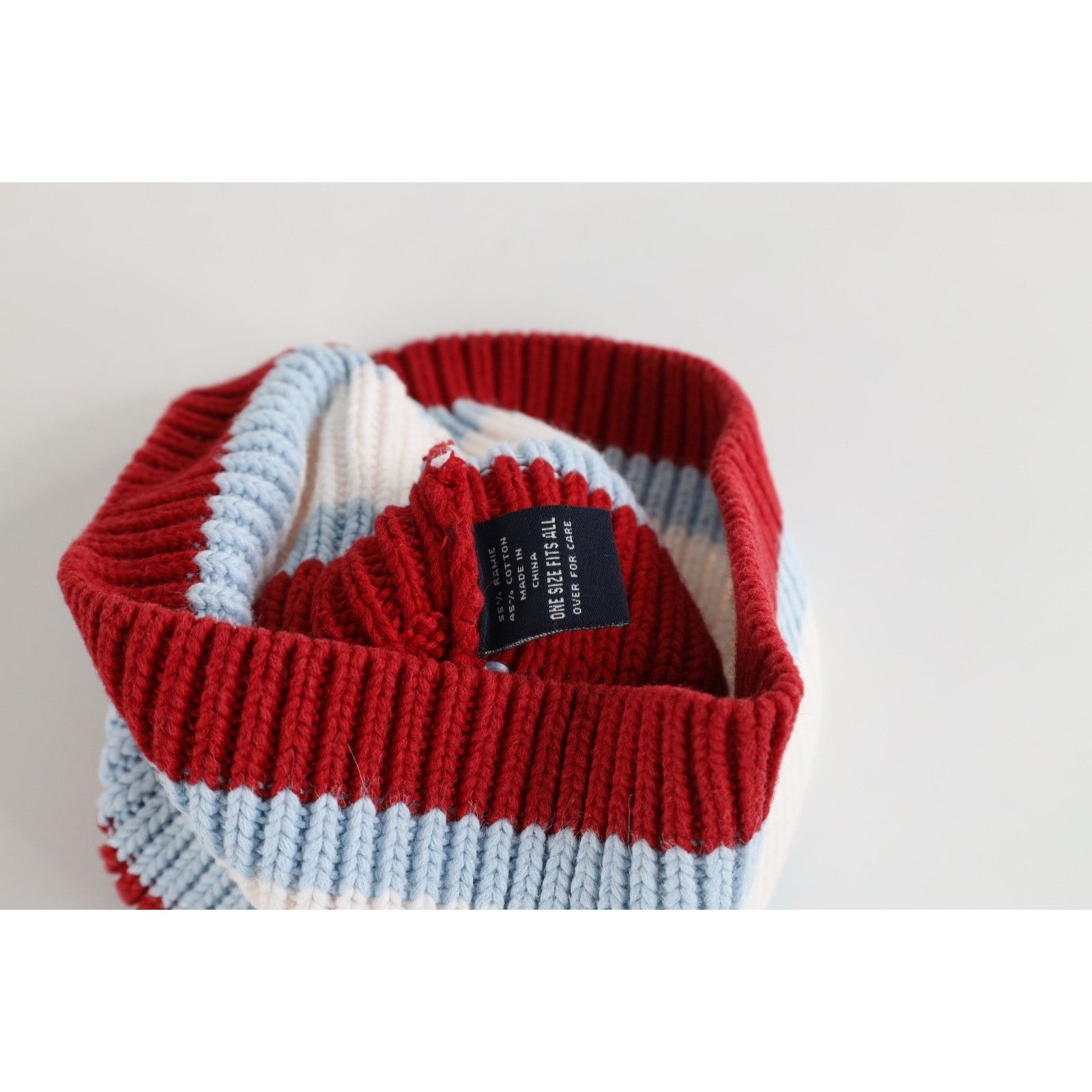Abercrombie & Fitch Vintage 90s Abercrombie & Fitch Babydoll Striped Knit Beanie Size ONE SIZE - 8 Thumbnail