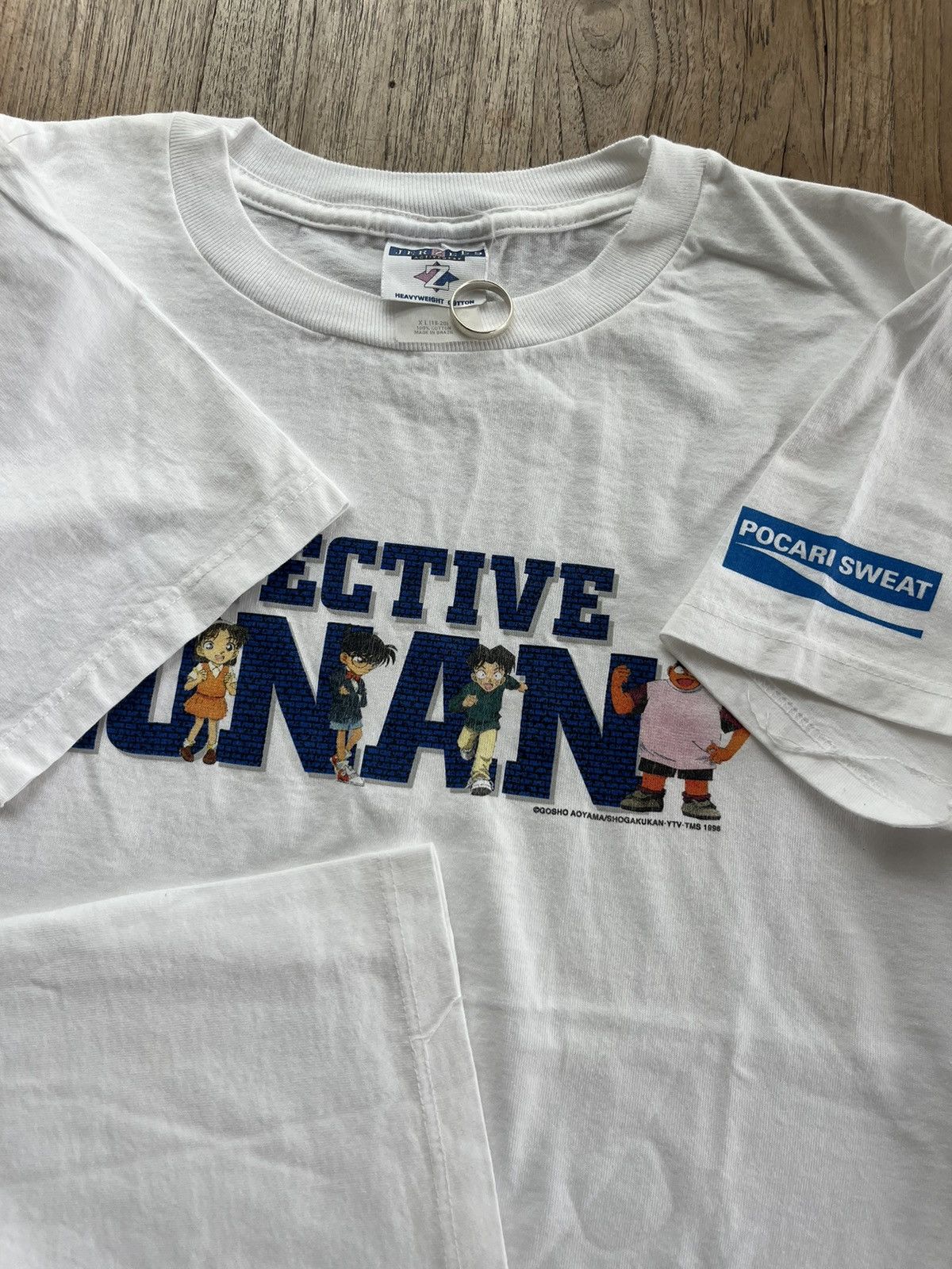 Anime × Vintage Vintage Detective CONAN anime Gosho Aoyama 1998’s T-shirt Size US M / EU 48-50 / 2 - 8 Thumbnail