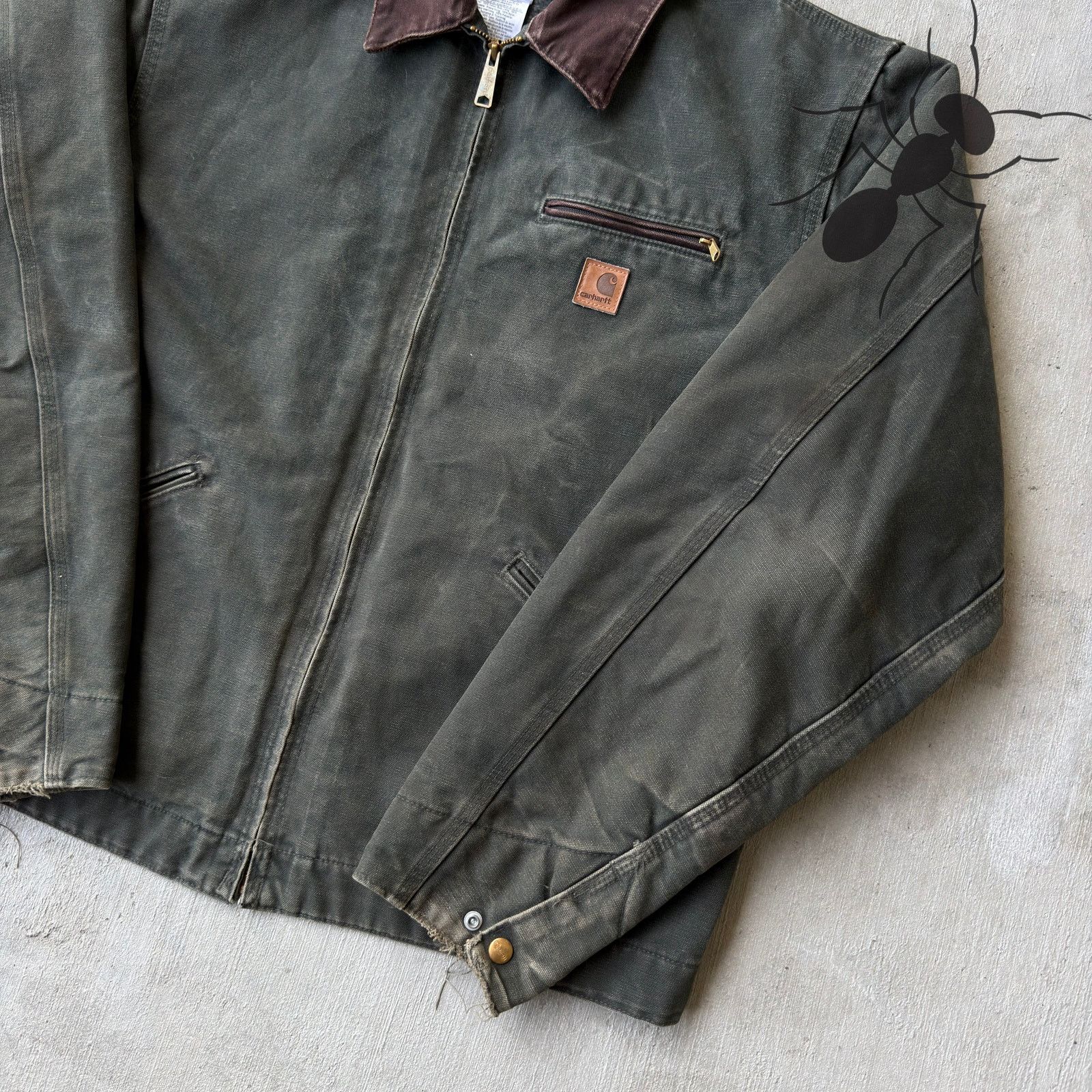 Carhartt × Vintage Carhartt J97 MOS green detroit work wear jacket Size US XL / EU 56 / 4 - 4 Thumbnail