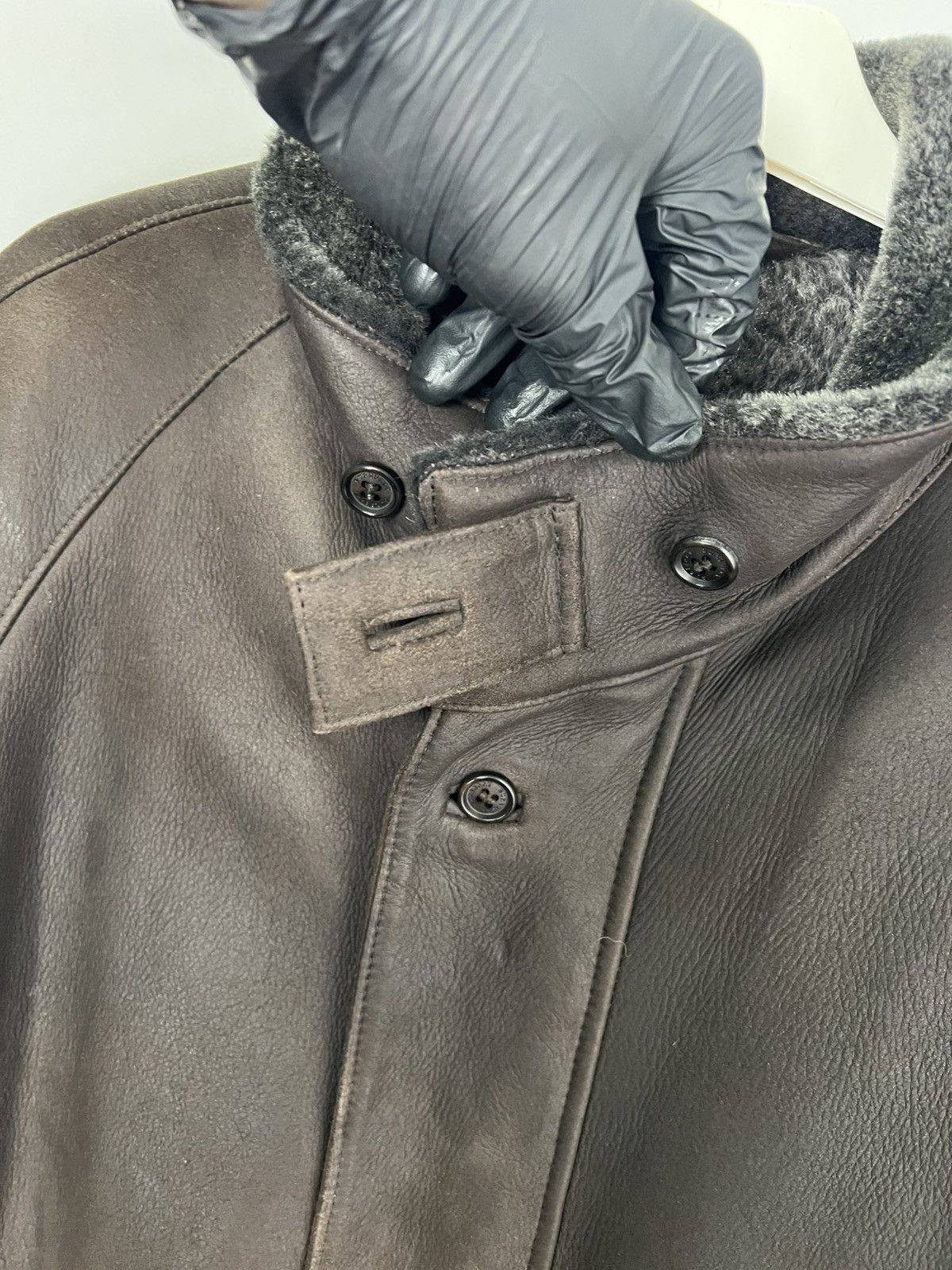 Burberry Vintage very rare Barberry Sheepskin Leather Jacket Size 50 Size US M / EU 48-50 / 2 - 3 Thumbnail