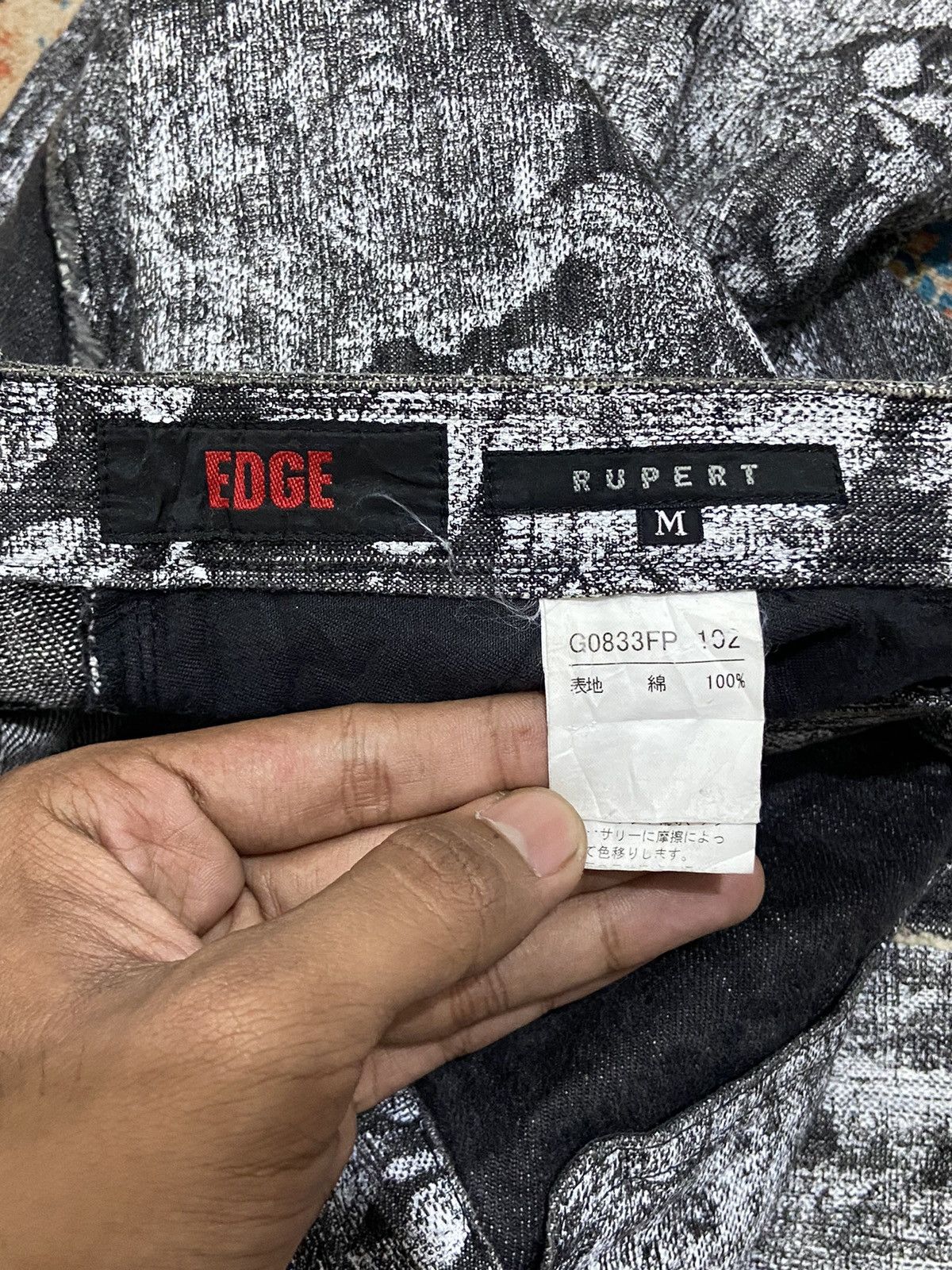 Japanese Brand 00’s Edge Rupert Flower Jeans Flared Pants Size US 29 - 10 Thumbnail