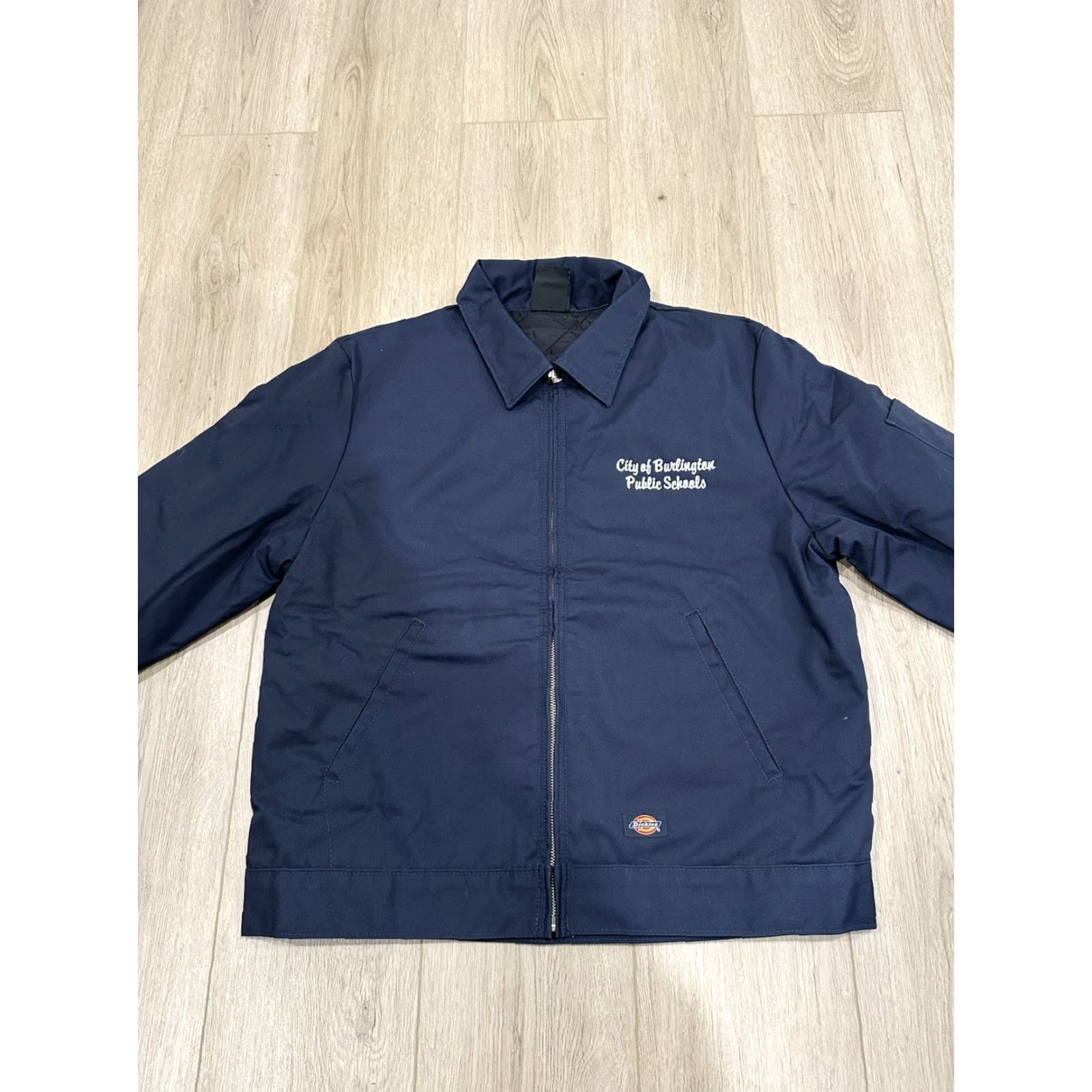 Dickies Dickies Eisenhower Jacket Mens L Blue Quilted Logo Patch Insulated Workwear Bomber Jacket Size US L / EU 52-54 / 3 - 3 Thumbnail