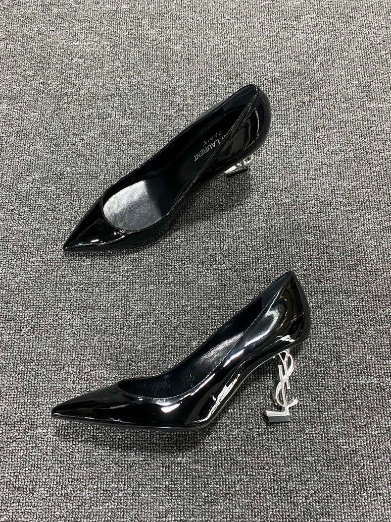 Saint Laurent Paris Saint Laurent Paris Metal Heel Heels 2505-Nextarrow Size US 6 / IT 36 - 2 Thumbnail