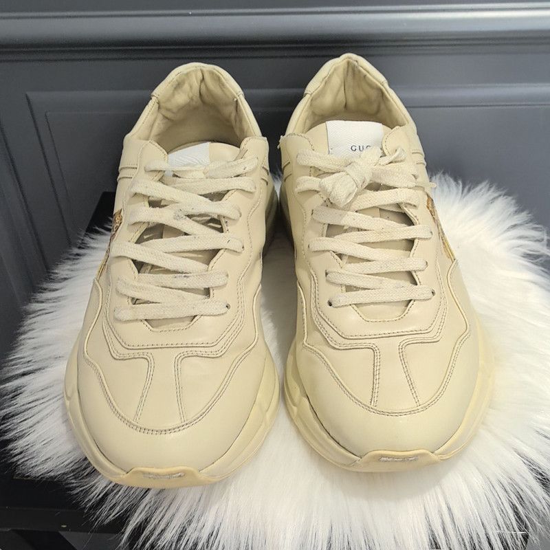 Gucci Gucci Rhyton Leather Sneakers with Tiger Design - Size US 9.5 / EU 42-43 - 2 Thumbnail