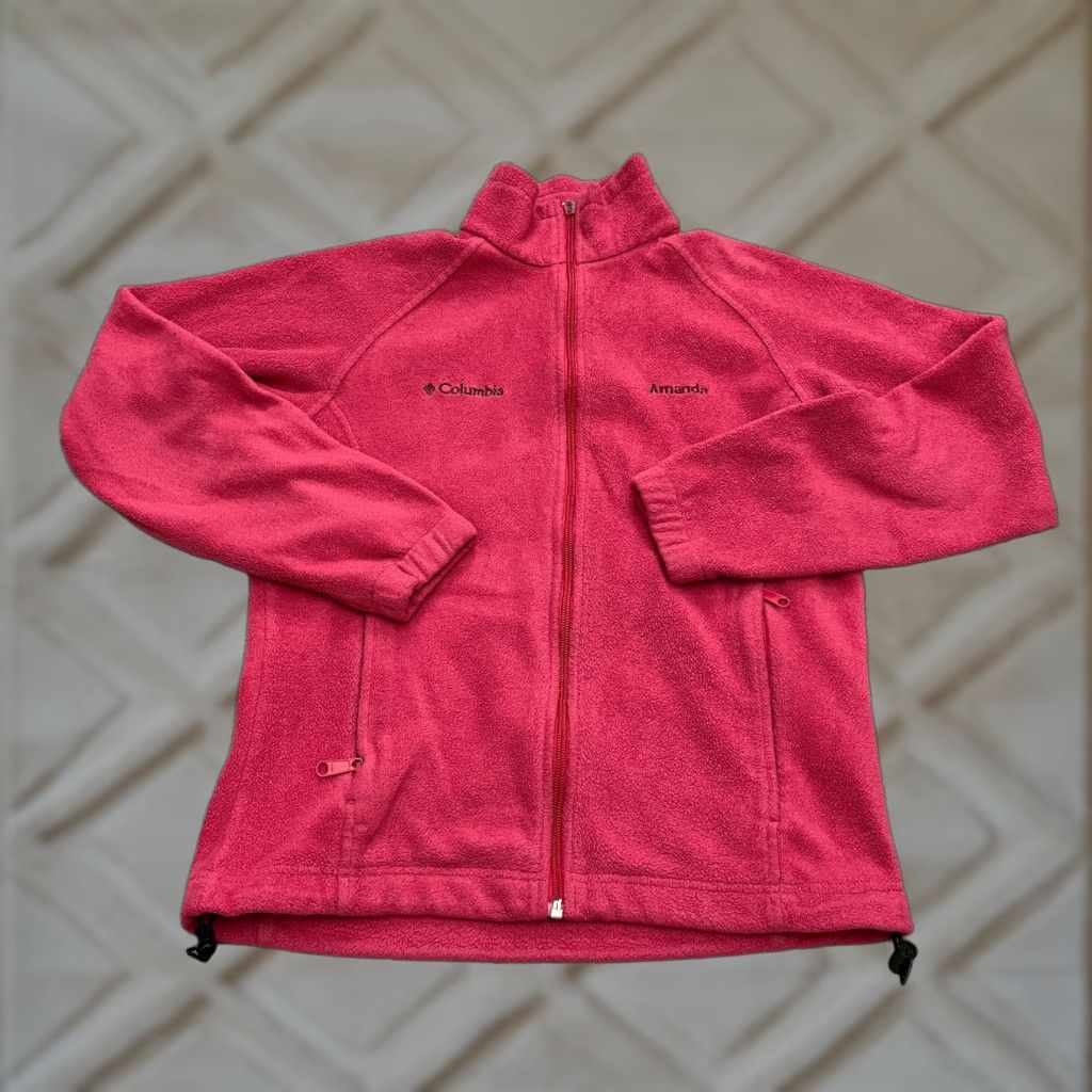 Pinko Columbia Benton Springs Fleece Jacket Womens Small Pink Full Zip Outdoor Hiking Size S / US 4 / IT 40 - 1 Thumbnail