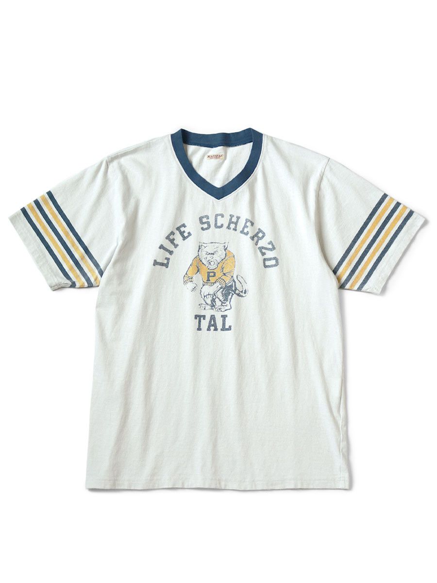 Kapital kapital College CATPITAL V neck Ringer T-shirt Size US L / EU 52-54 / 3 - 1 Preview