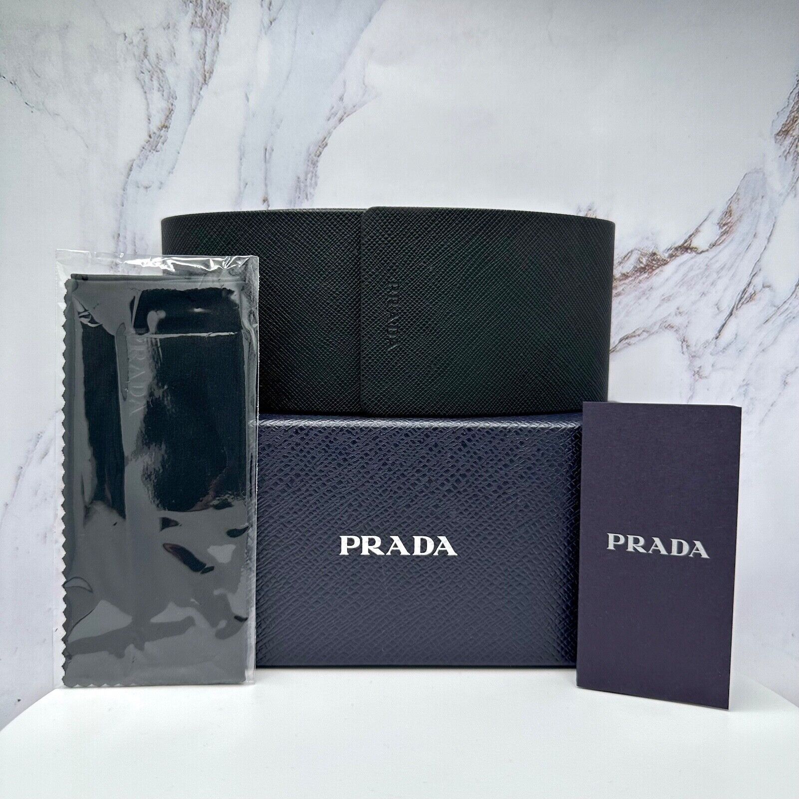 Prada New Prada Sunglasses Black Symbole Logo Square Geometric Size ONE SIZE - 21 Thumbnail