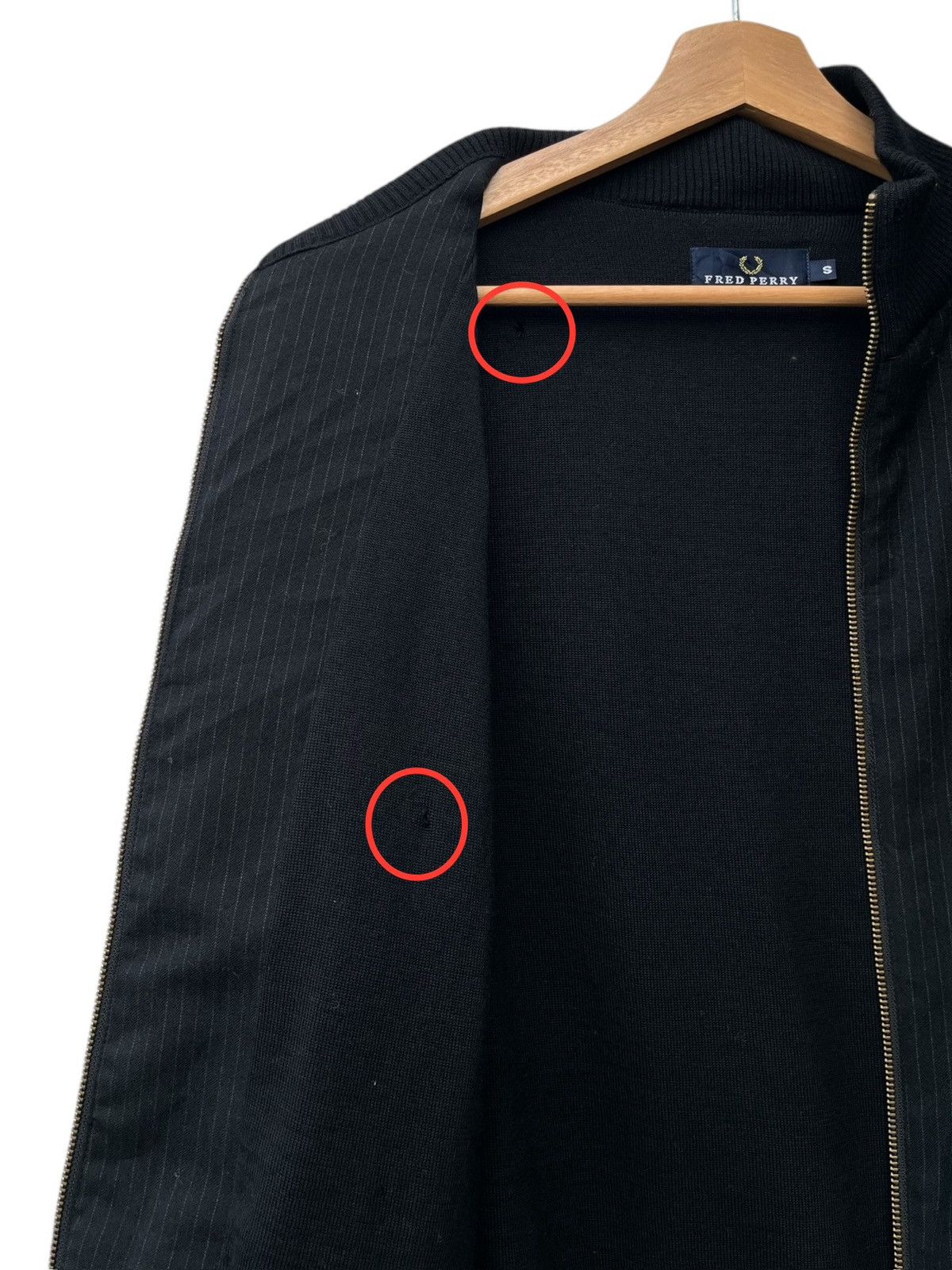 Fred Perry Fred Perry Pinstripe Shoulder Epaulets Full Zip Jacket Size US S / EU 44-46 / 1 - 12 Thumbnail