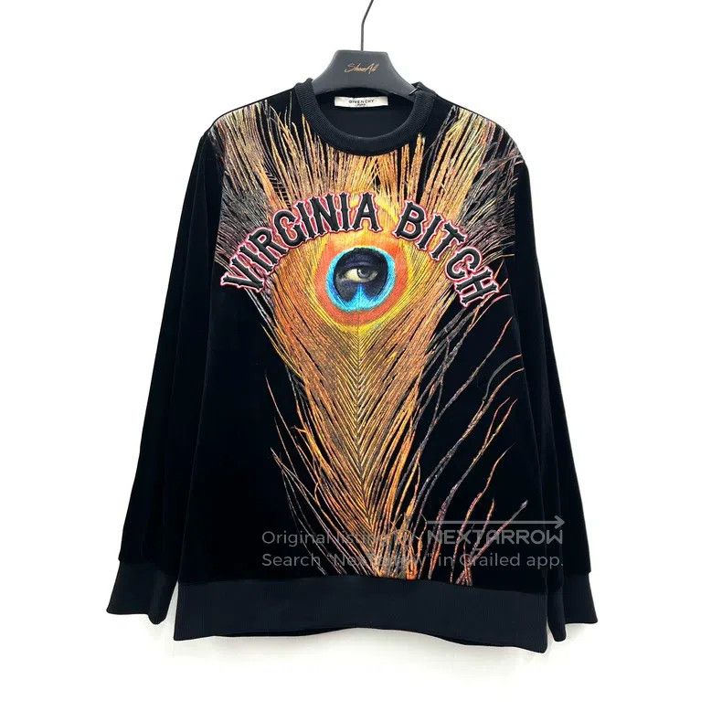 Givenchy Givenchy Feather Letter Embroidered Fleece Hoodie Size US M / EU 48-50 / 2 - 1 Thumbnail