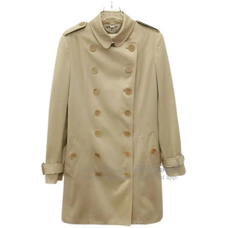 Burberry Burberry Khaki Cotton Women's Trench Coat. Size S / US 4 / IT 40 - 1 Thumbnail