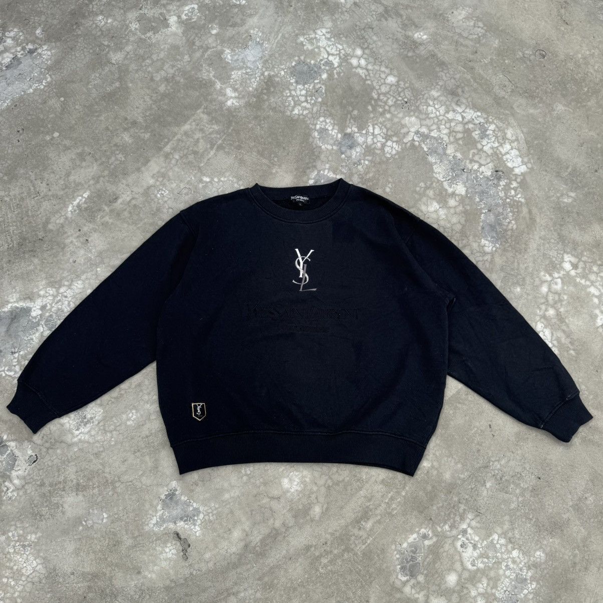 Yves Saint Laurent Vintage Yves Saint Laurent Pour Homme Sweatshirt Boxy Size US L / EU 52-54 / 3 - 1 Thumbnail