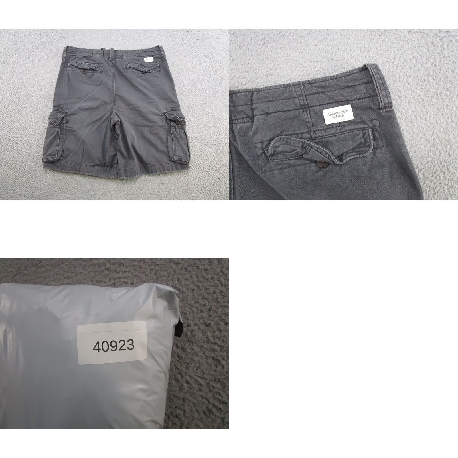 Vintage VTG Aeropostale Baggy Heavy Cargo Shorts Mens Size 36 Drawstring Gray 90s Pockets Cargo Shorts Mens Size US 36 / EU 52 - 9 Thumbnail